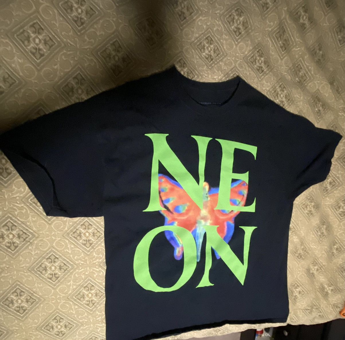 image of Playboi Carti Neon Tour T-Shirt in Black, Men's (Size XL)