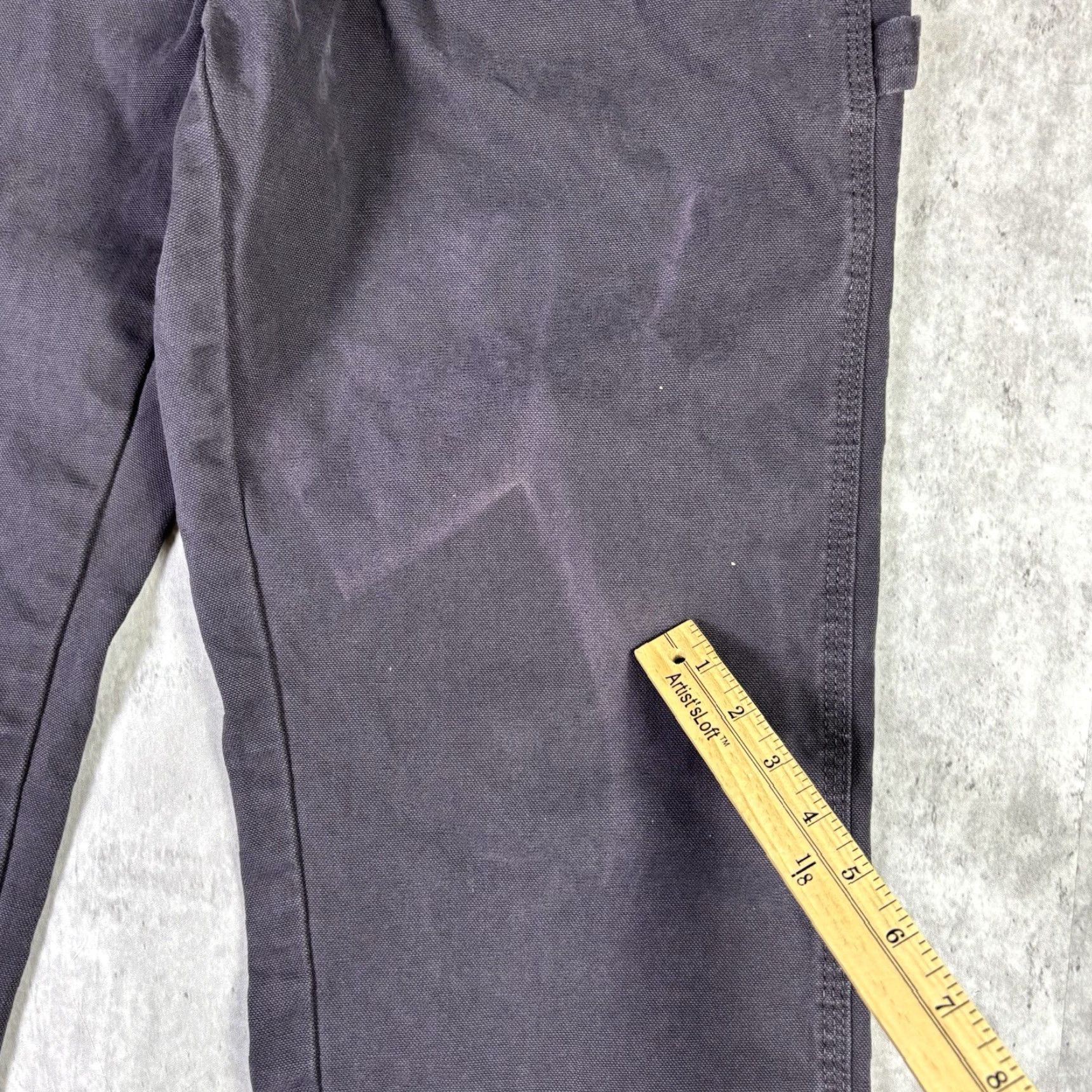 Dickies Dickies 874 Heavyweight Carpenter Pants Workwear Mens 38x29 Gray Canvas Cotton Regular Straight Front Zip Size US 38 / EU 54 - 4 Thumbnail
