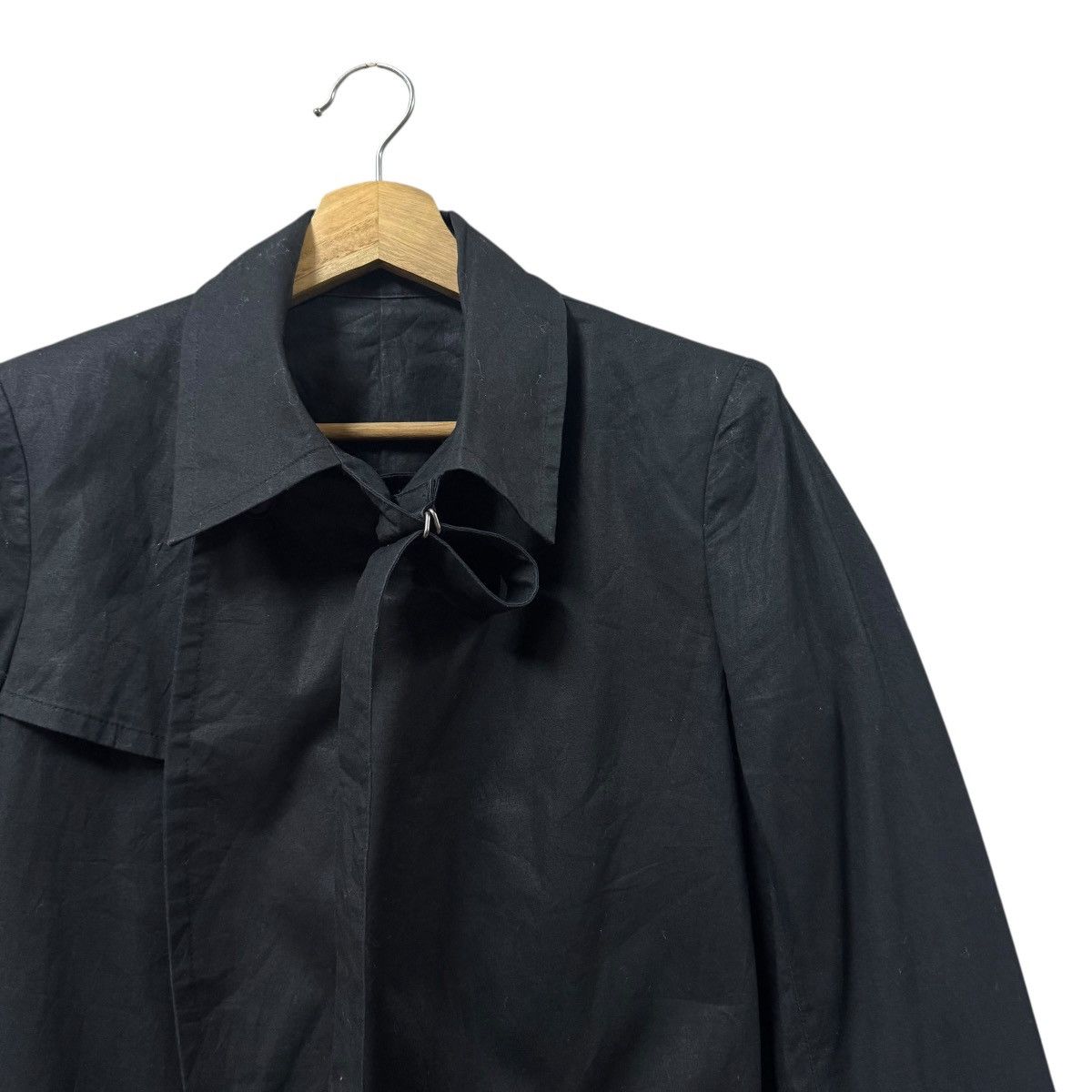 Yohji Yamamoto Vtg🔥Y’s Red Label Black Trench Coat Bondage Double Breasted Size US M / EU 48-50 / 2 - 10 Thumbnail