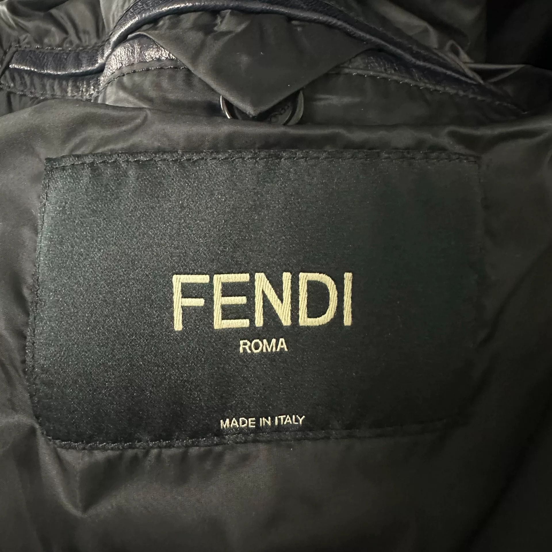 Fendi Fendi Sheepskin Zip Leather Jacket Size US M / EU 48-50 / 2 - 6 Thumbnail