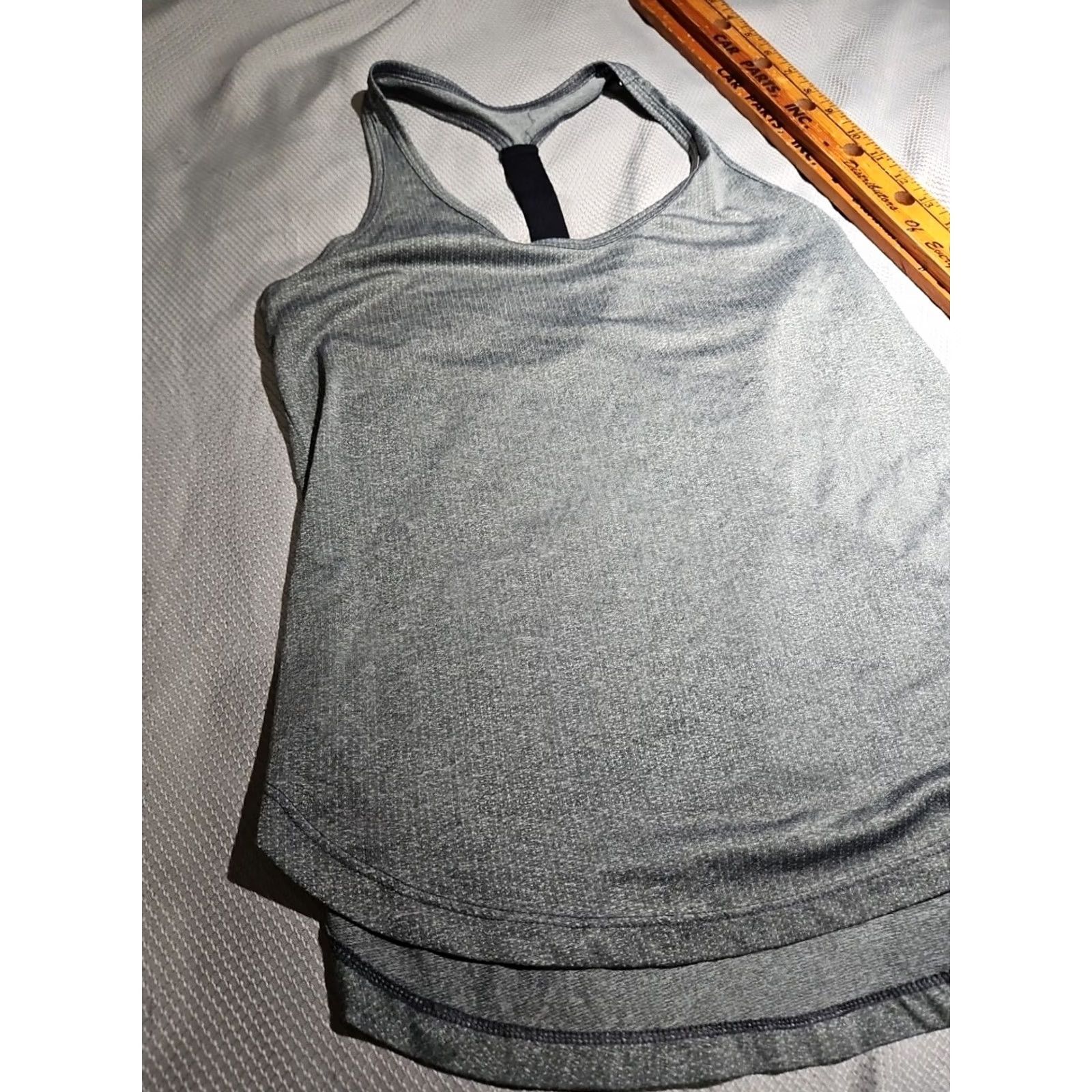 Old Navy Old Navy Active Shirt Womens Gray Small S Go-Dry Athletic Tank Top Racer Back Size S / US 4 / IT 40 - 3 Thumbnail