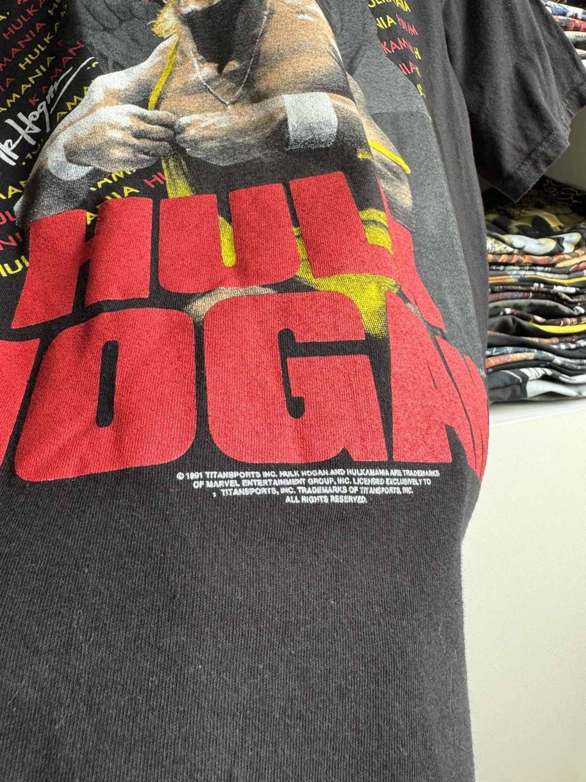 Vintage × WWE × WWF Vintage 1991 Hulk Hogan WWF Licensed Graphic Tee T Shirt Size US M / EU 48-50 / 2 - 4 Thumbnail