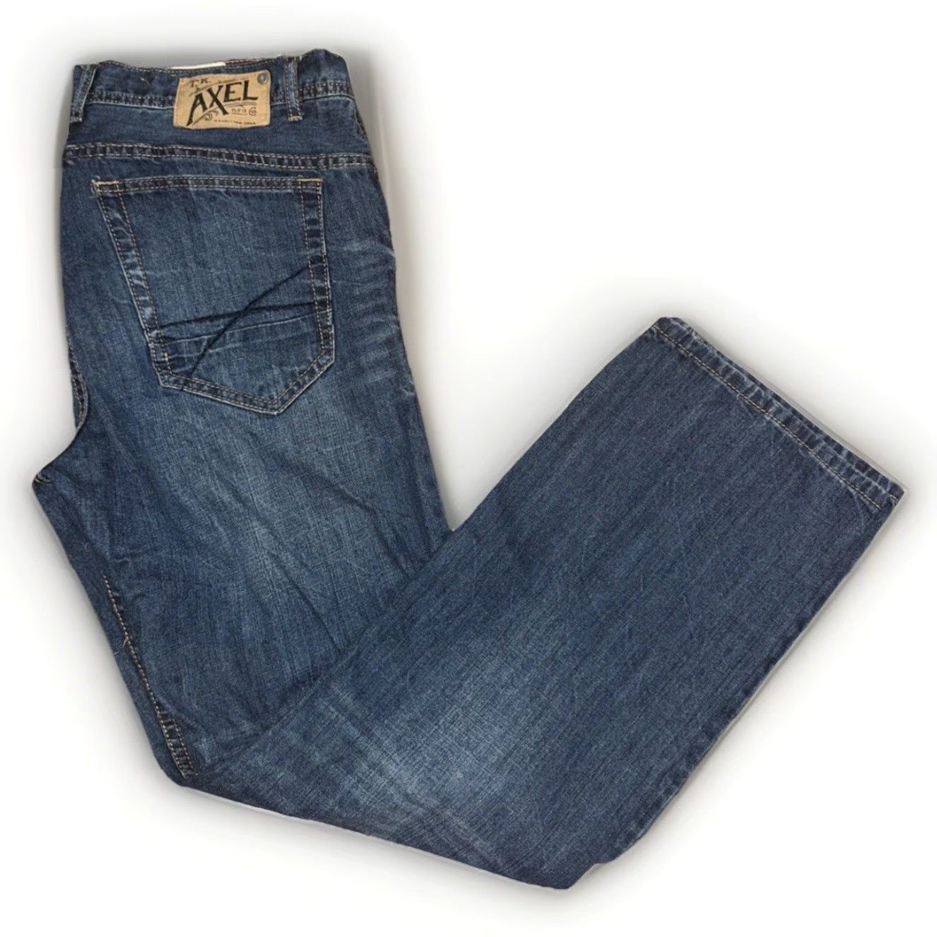 Denime TK Axel Jeans Slim Straight Blue 36x32 Men Regular Denim 100% Cotton Size US 36 / EU 52 - 2 Thumbnail