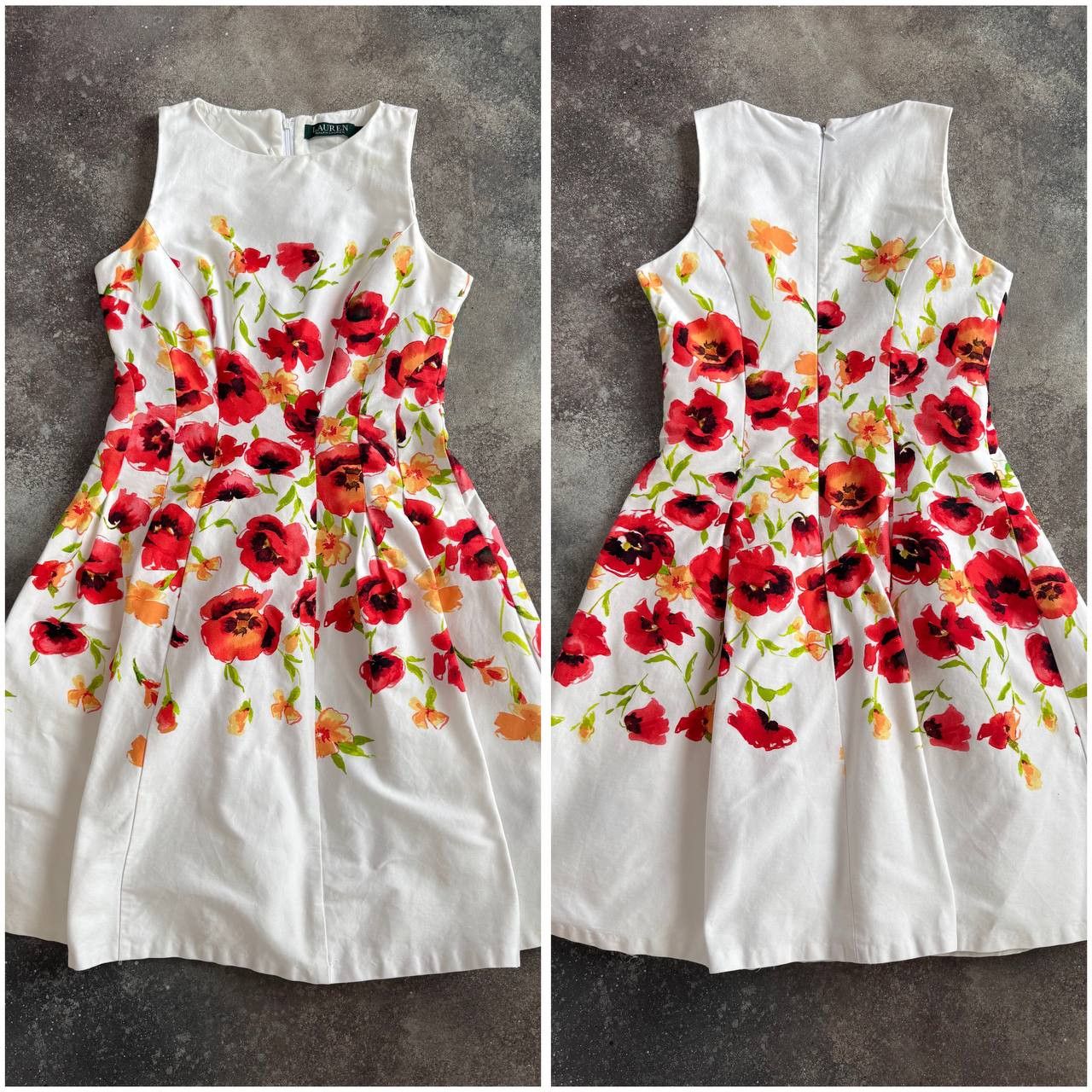 RRL Ralph Lauren × Ralph Lauren × Vintage Lauren Ralph Lauren Vintage Amazing Floral Dress Size S / US 4 / IT 40 - 12 Thumbnail
