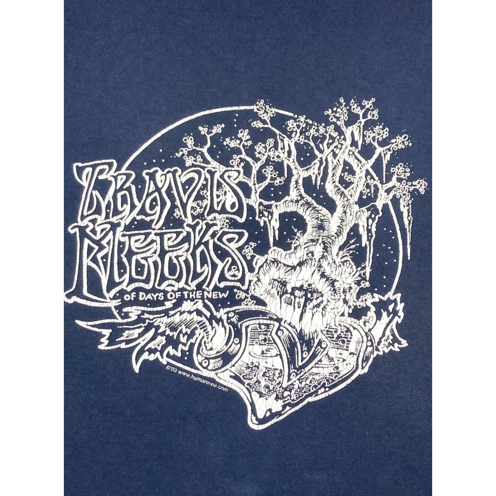 Vintage VINTAGE Travis Meeks days of the new band tee shirt alt rock vtg Small / Medium Men T-Shirt Blue Size US S / EU 44-46 / 1 - 2 Thumbnail