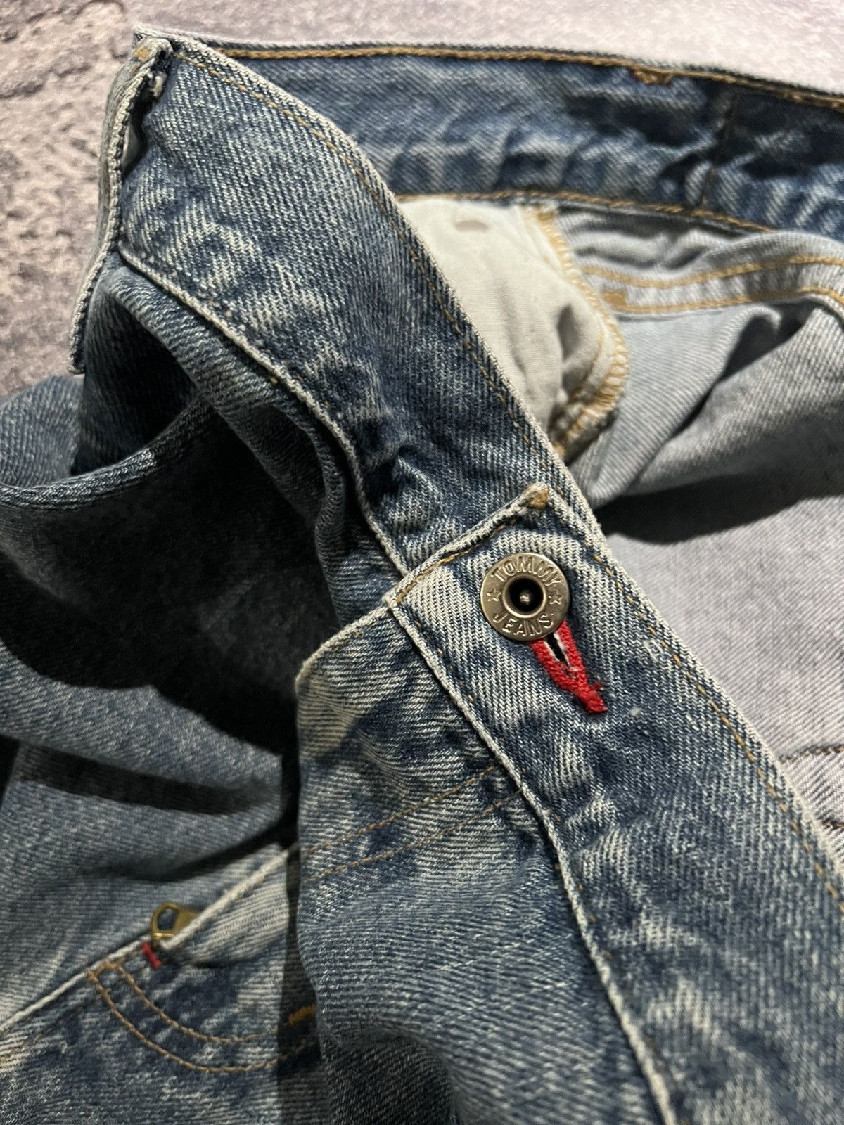 Tommy Hilfiger Faded Tommy Hilfiger Baggy Jean / Distressed Swag Style Size US 42 / EU 58 - 12 Thumbnail