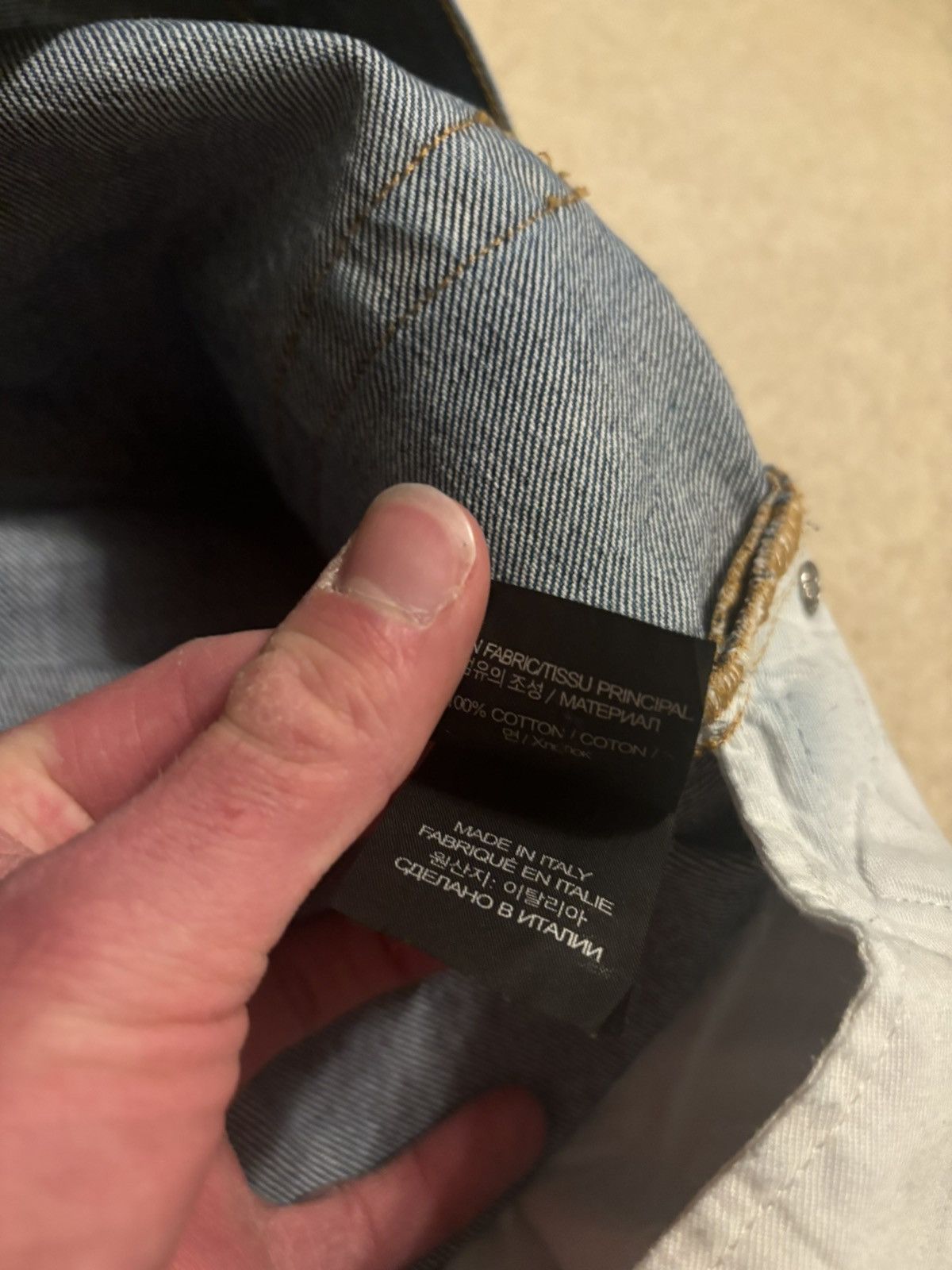 Vetements Vetements Straight Leg Black Flame Print Jeans Blue Size US 32 / EU 48 - 11 Thumbnail