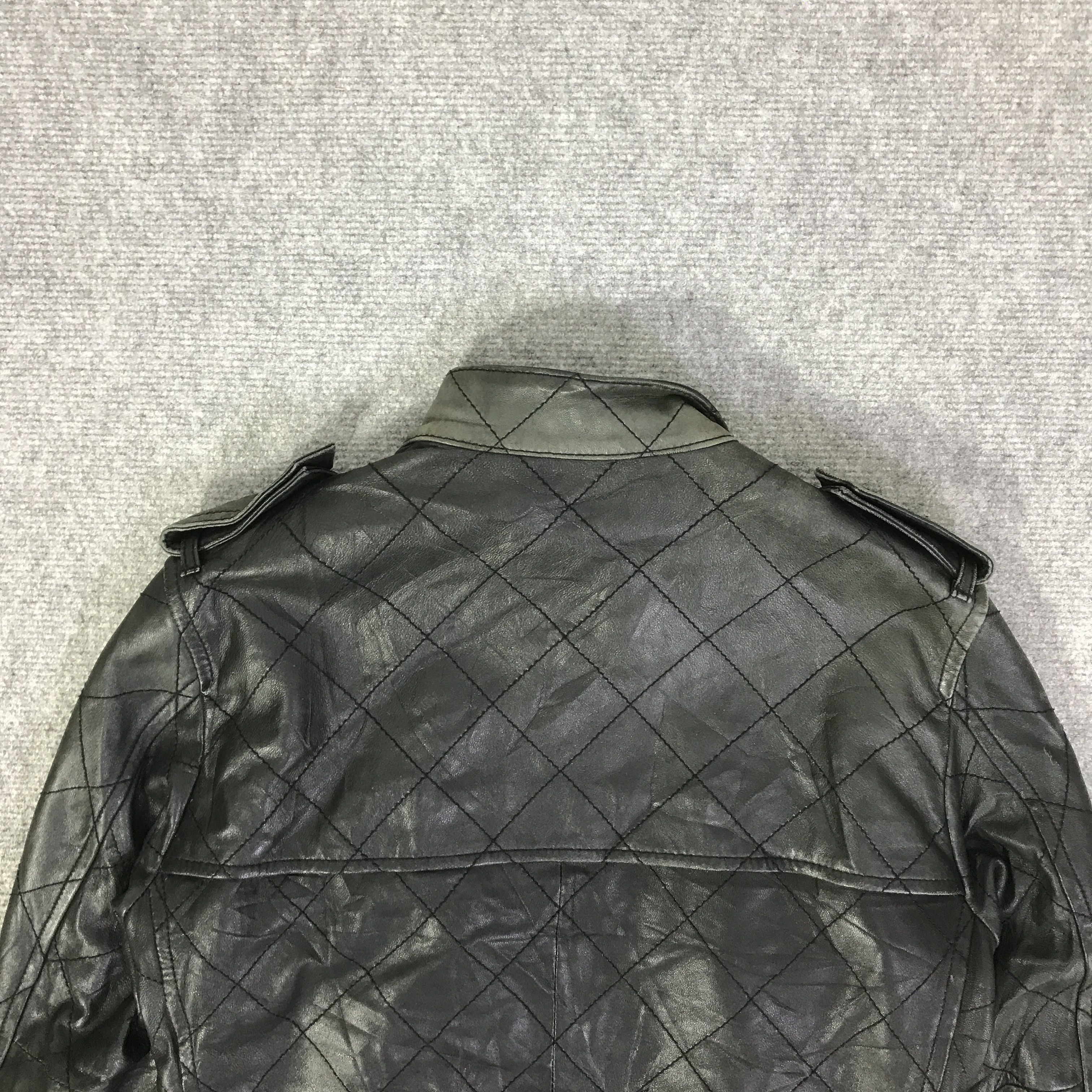 Takeo Kikuchi TAKEO KIKUCHI BLACK FADED LEATHER JACKET K81B20 Size US L / EU 52-54 / 3 - 4 Thumbnail