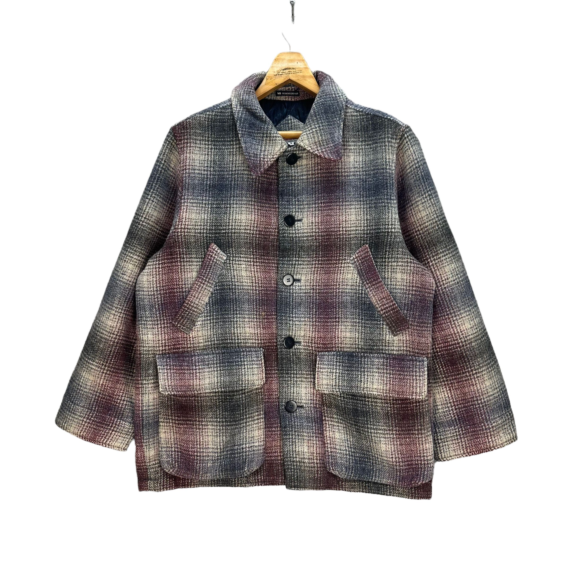 Vintage 90s MIKE BIRNIES HOMME IMAGE TARTAN FLANNEL JACKET #7877-187 Size US M / EU 48-50 / 2 - 1 Thumbnail