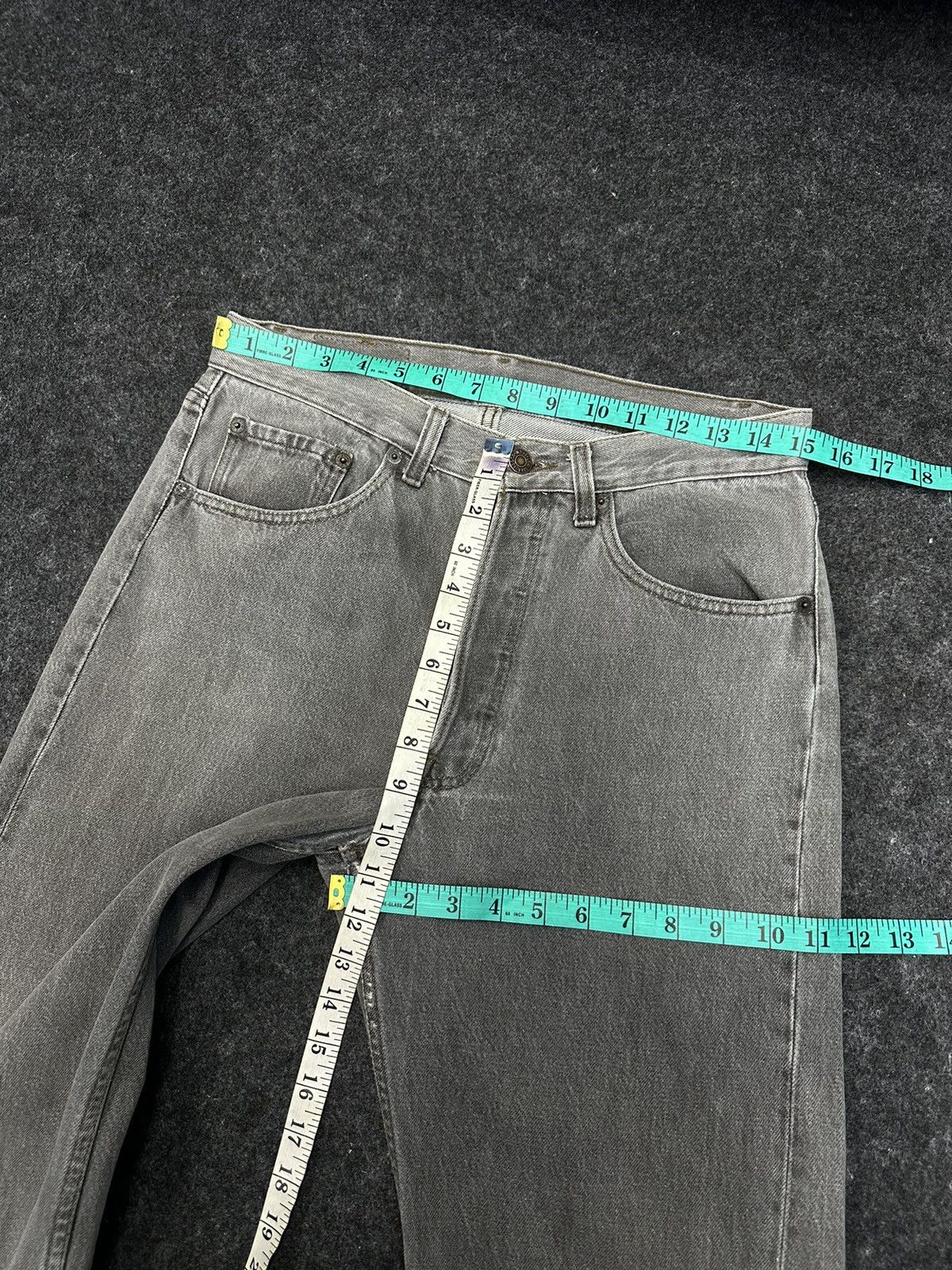Levi's Vintage 90s Levi’s 501 Usa Grey Faded Denim F35 Size US 30 / EU 46 - 6 Thumbnail