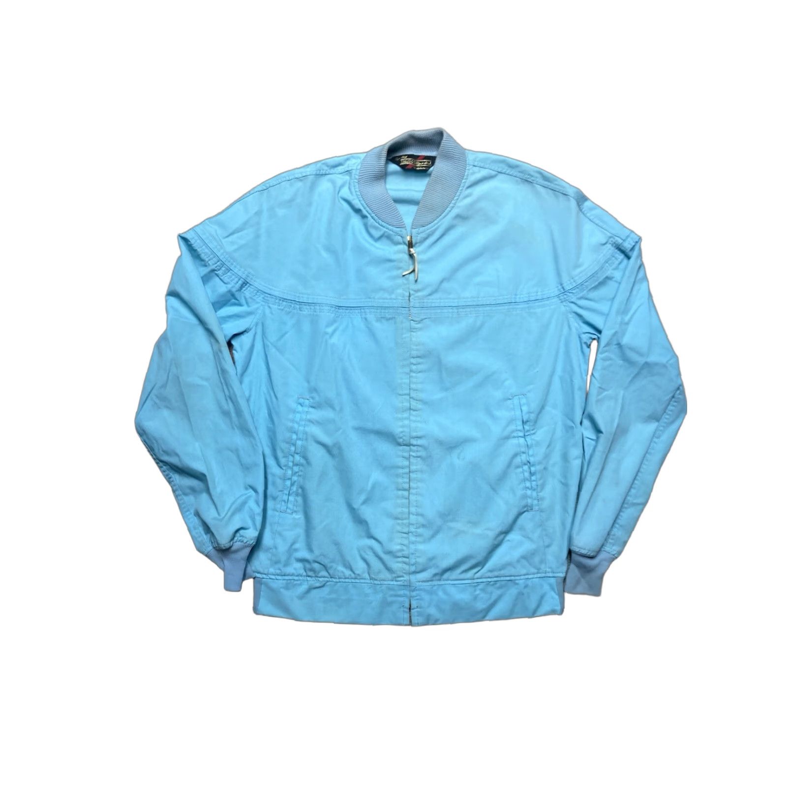 Sears VINTAGE Sears Work Jacket Cotton Blend Bomber Zip Blue Medium Tall Men M Jacket Size US M / EU 48-50 / 2 - 1 Thumbnail