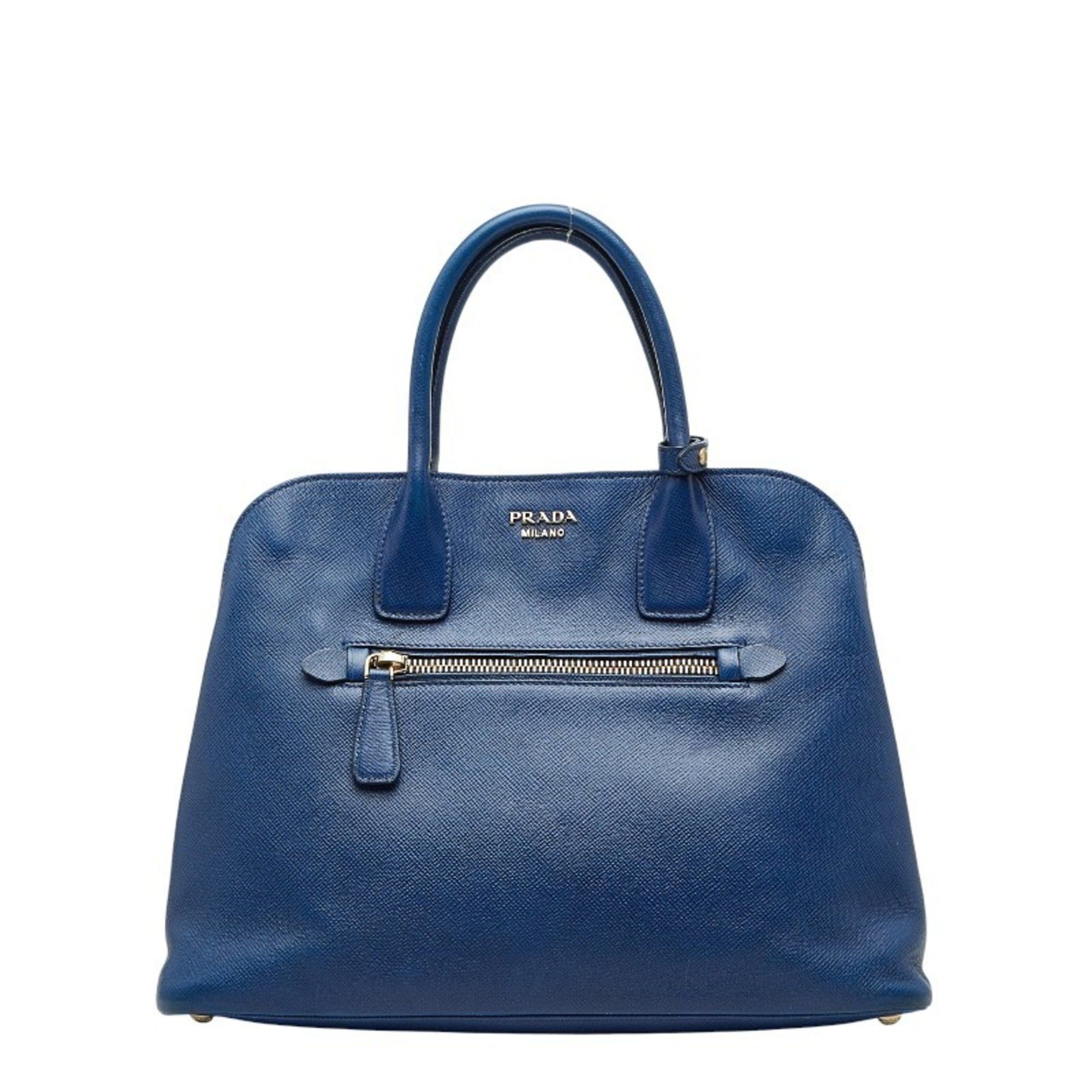 Prada Prada Handbag BN2554 Blue Saffiano Leather Women's PRADA Size ONE SIZE - 1 Thumbnail