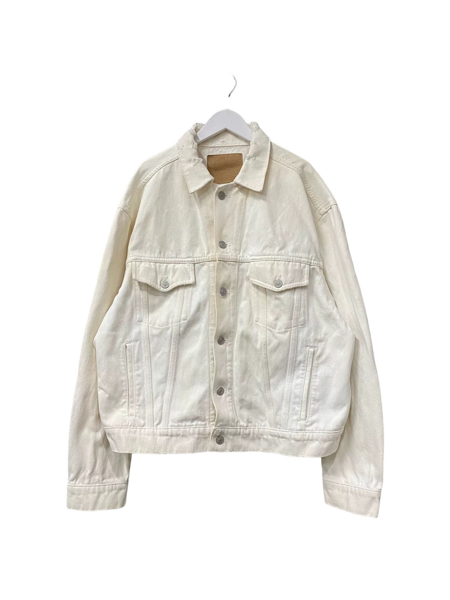 Balenciaga Balenciaga Logo Back Denim Jacket Size XS Size US XS / EU 42 / 0 - 1 Thumbnail