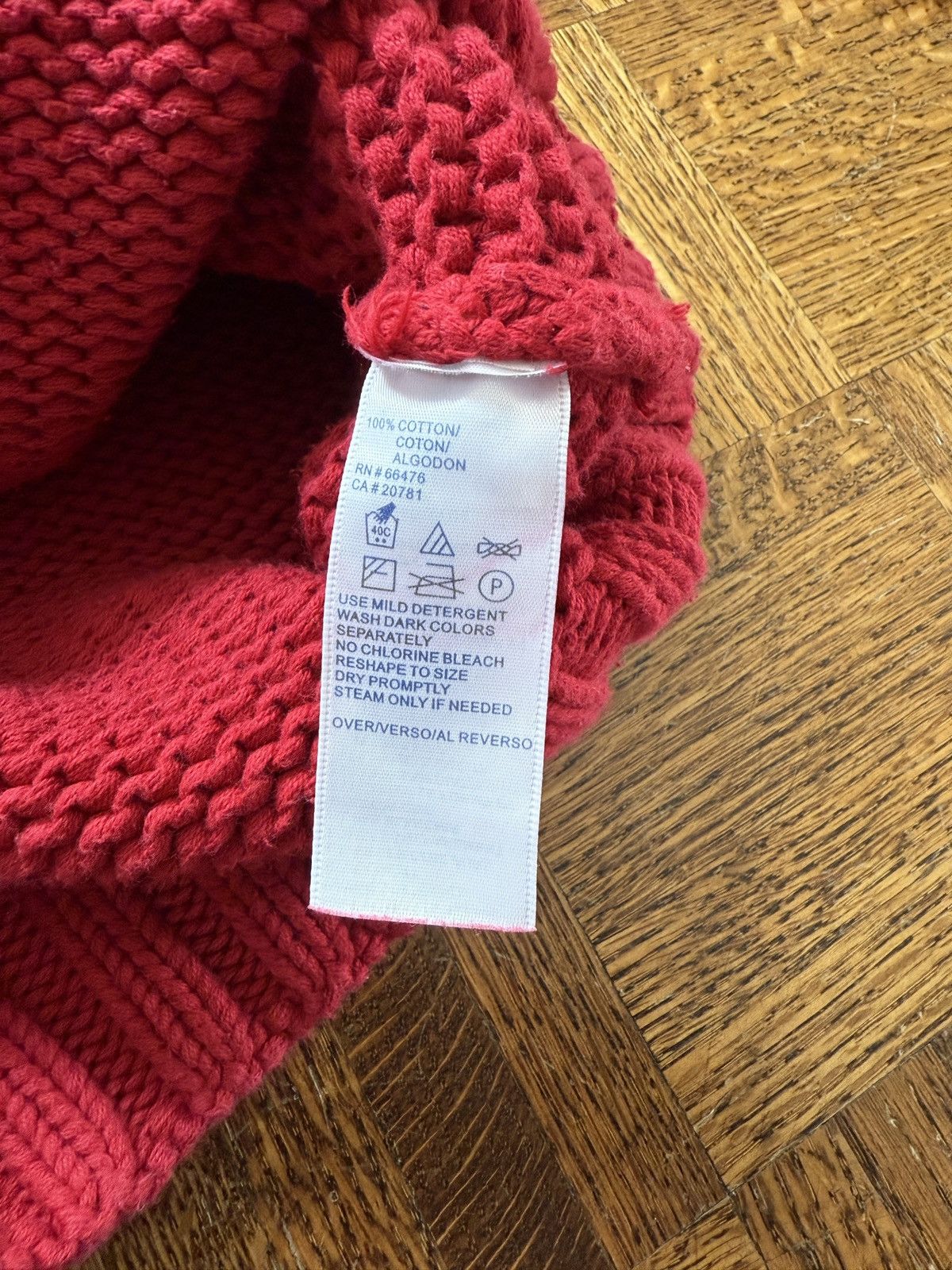 Vintage Tommy Hilfiger Jeans Handknit Turtleneck Sweater Size M / US 6-8 / IT 42-44 - 5 Thumbnail