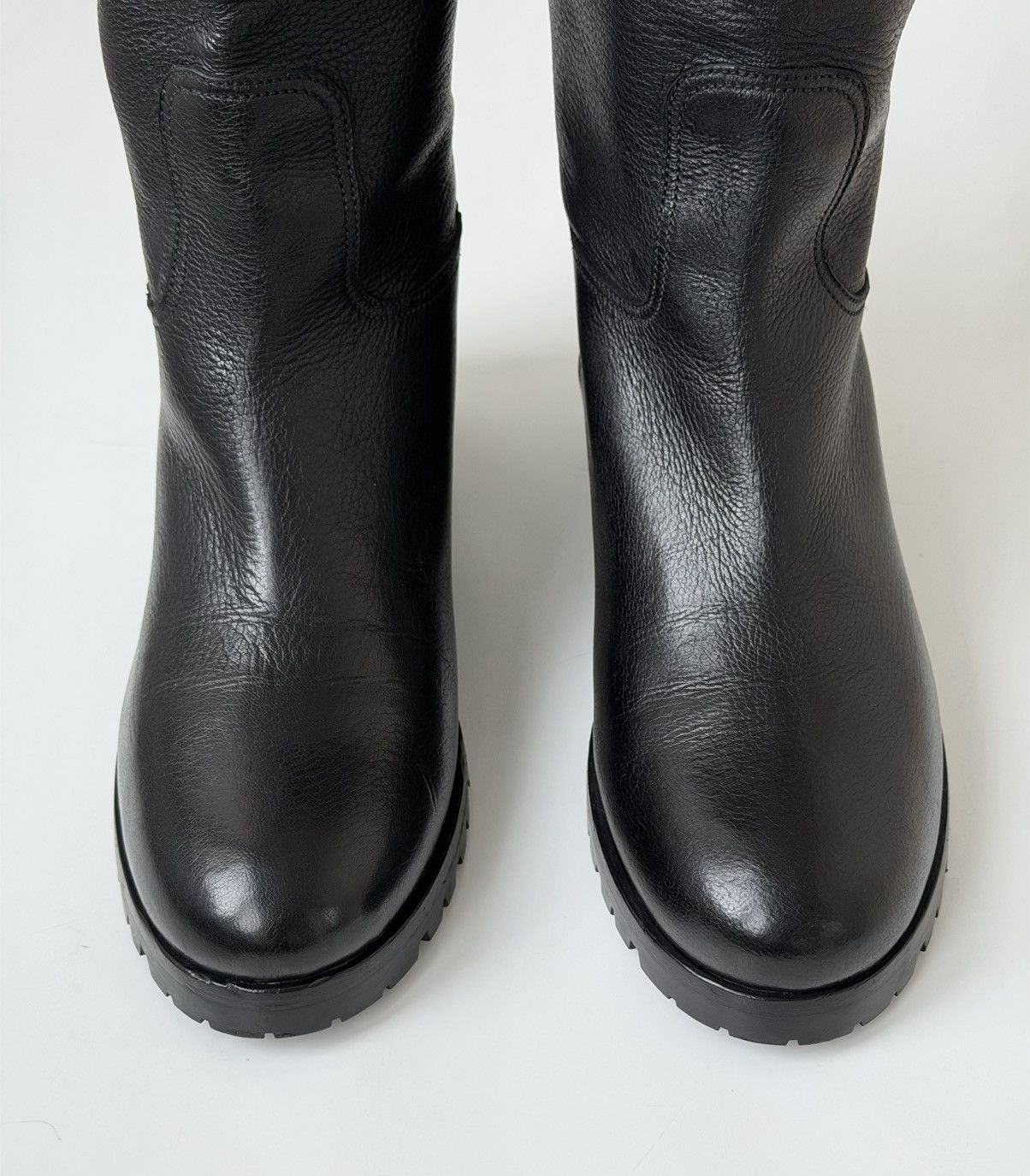 Prada PRADA FW 2014 Biker Buckle Leather Boots miu miu runway logo Size US 9 / IT 39 - 10 Thumbnail