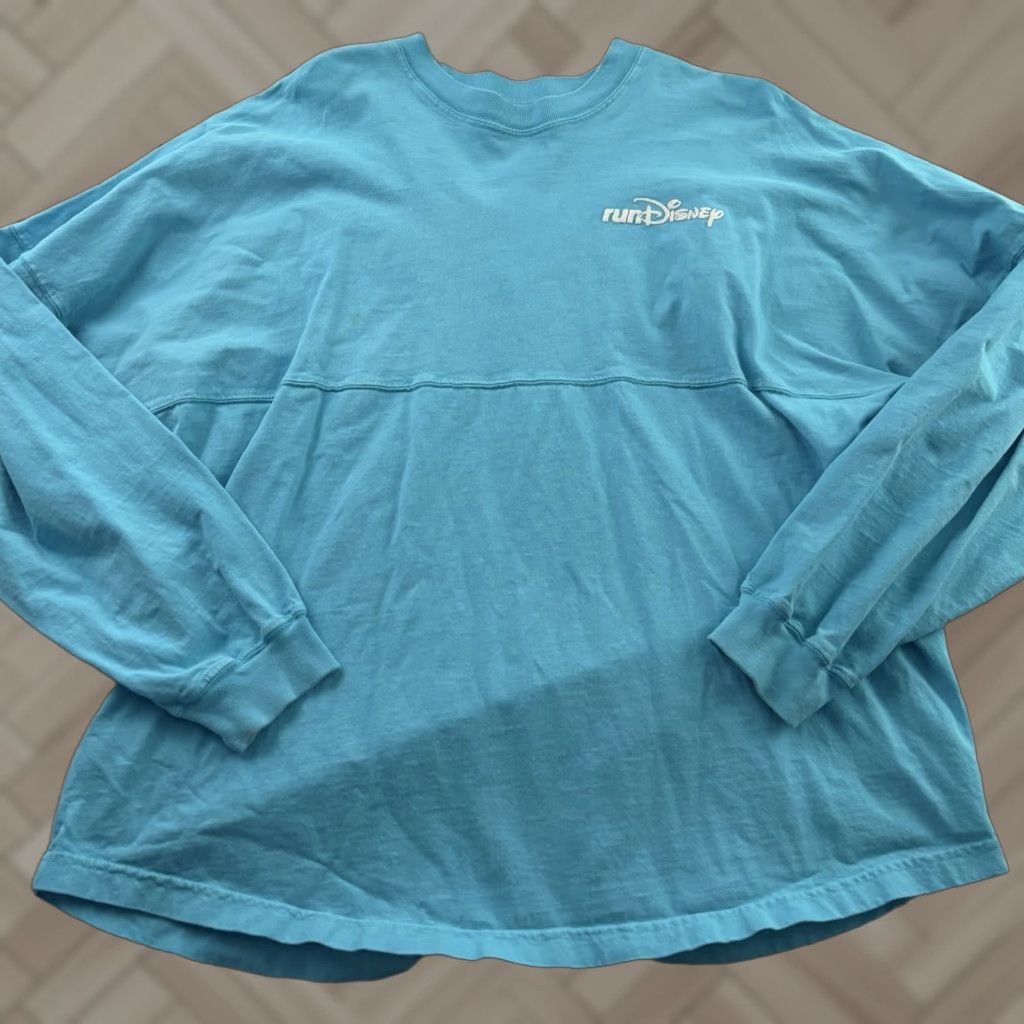 Disney Disney Spirit Jersey Long Sleeve Shirt Unisex XL Blue T-Shirt Button Front Crew Neck 2020s Disney Run Spirit Jersey Size US XL / EU 56 / 4 - 1 Thumbnail