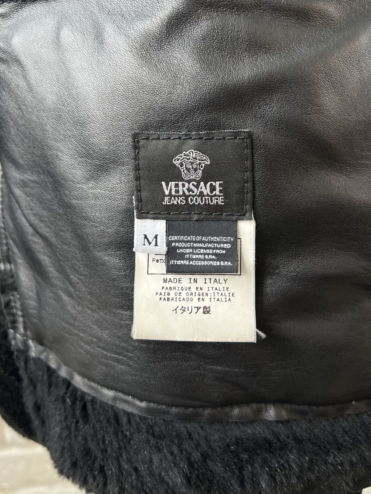Versace VERSACE Shearling Suede Black Zip Coat Jackey Size M / US 6-8 / IT 42-44 - 9 Thumbnail