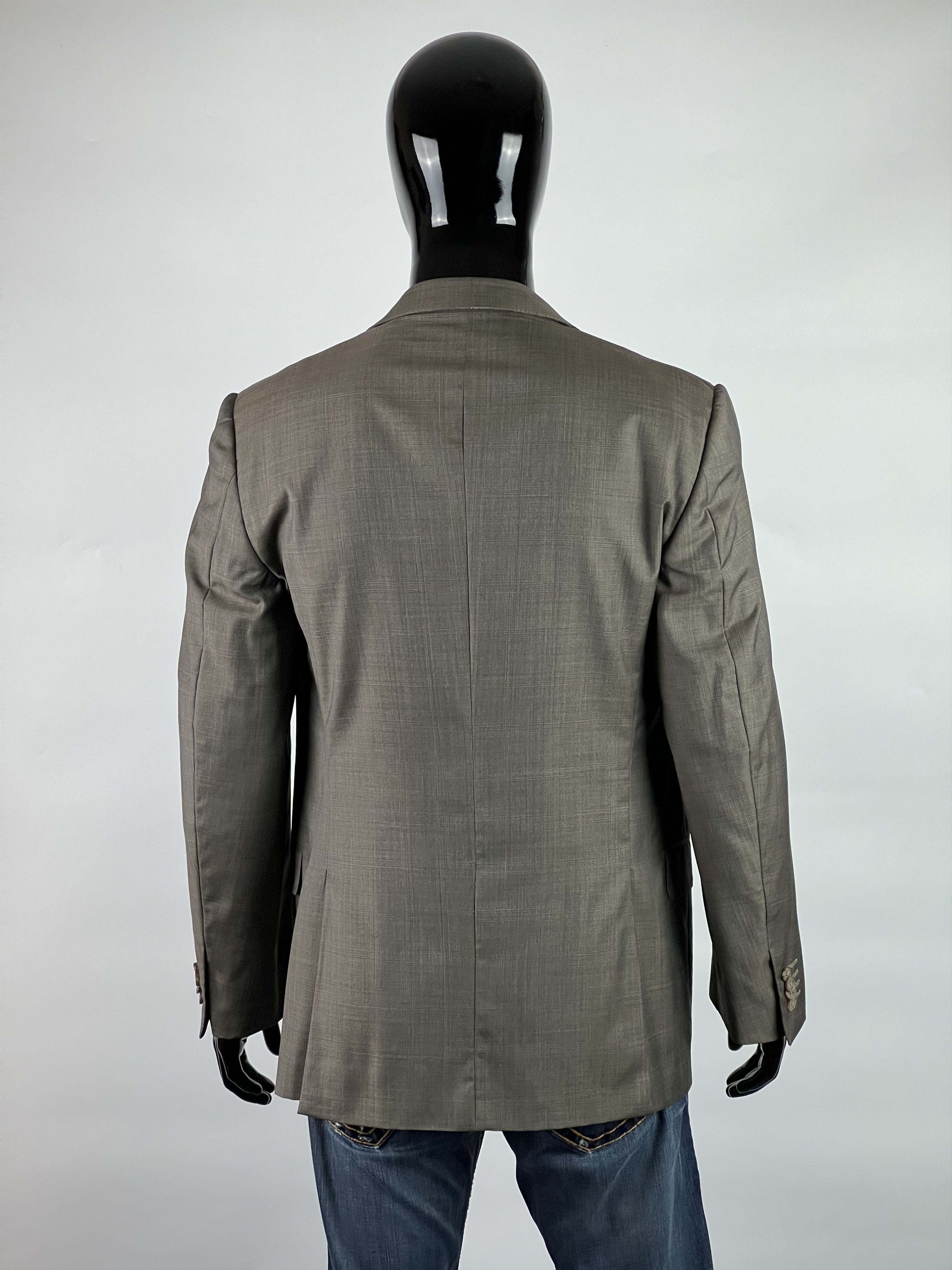 Ermenegildo Zegna Ermenegildo Zegna Three Buttons Wool Silk Size 52R Size 52R - 3 Thumbnail