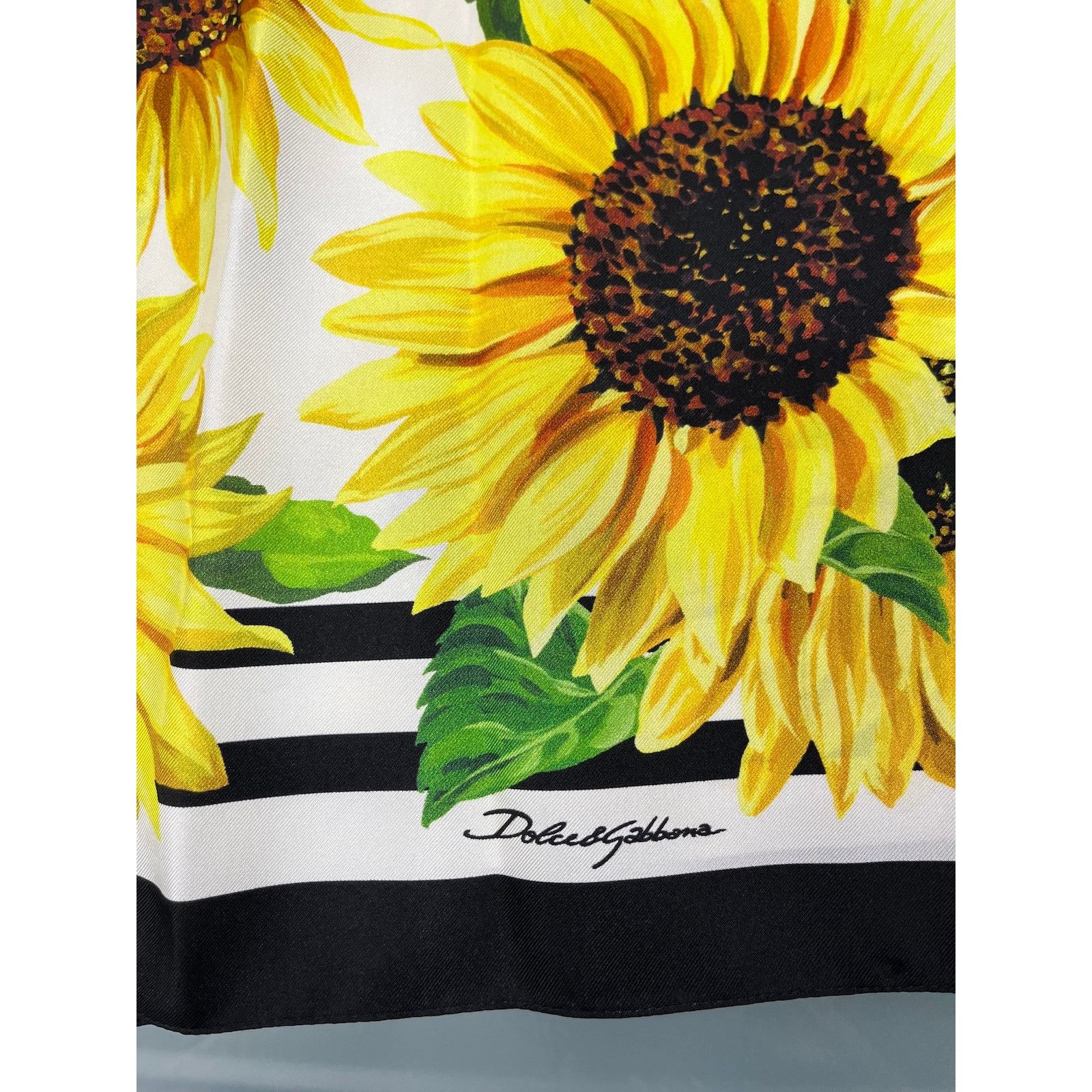 Dolce & Gabbana Dolce & Gabbana Yellow Floral Silk Twill Midi Dress IT 42 M Size M / US 6-8 / IT 42-44 - 6 Thumbnail