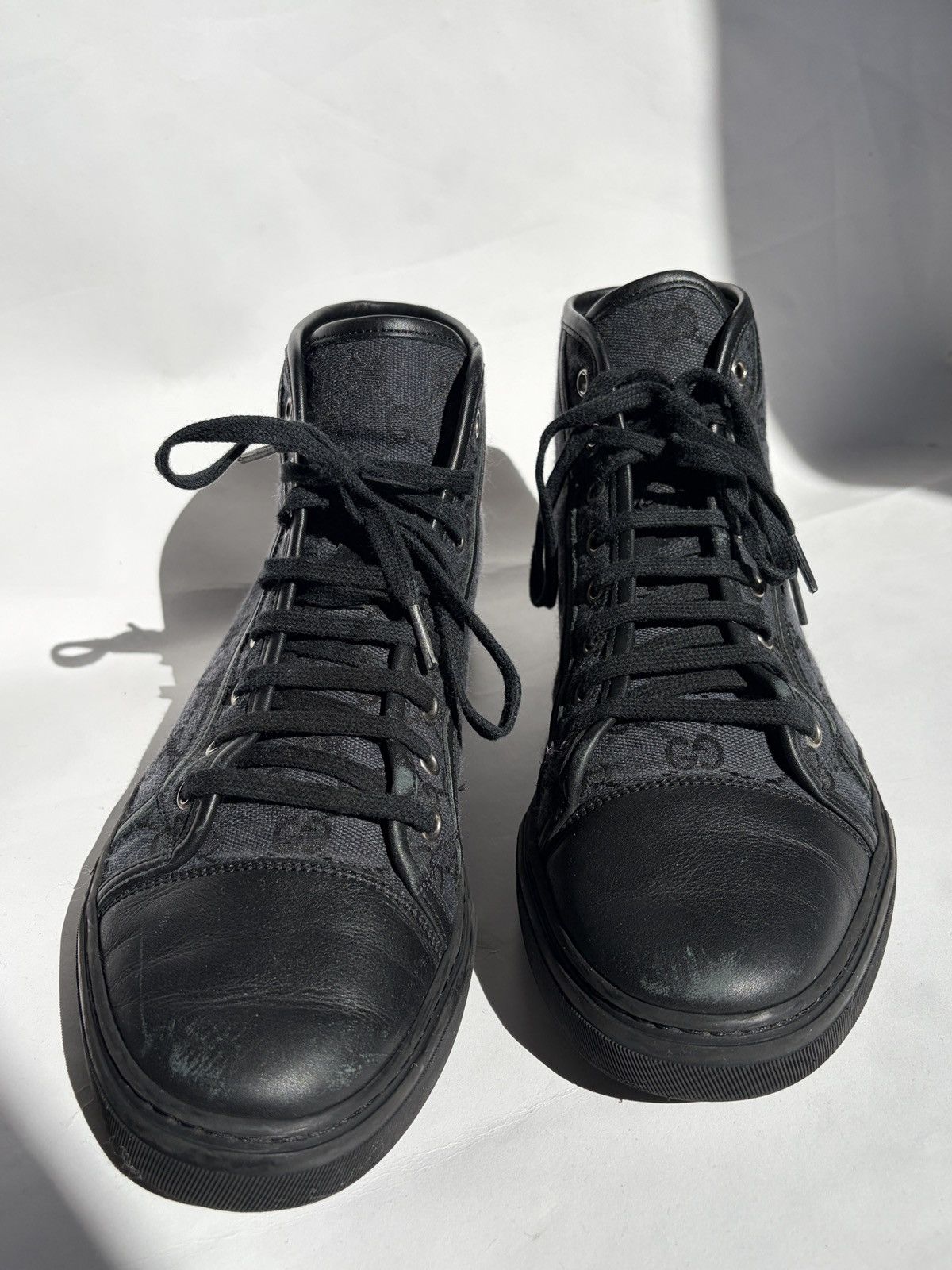 Gucci Gucci GG Monogram High-top Sneakers Size US 8 / EU 41 - 9 Thumbnail