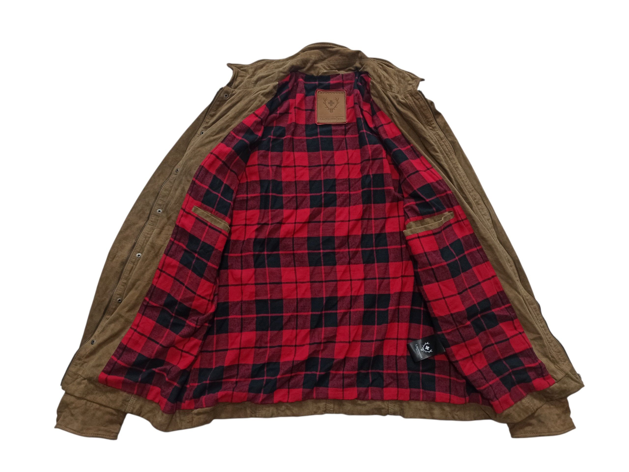 Other Alprausch Switzerland Suede Leather Overshirt Wool Lined L Size US L / EU 52-54 / 3 - 6 Thumbnail