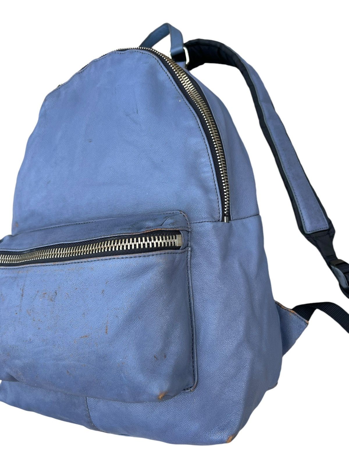 Leather And A Japan Distressed Patina Cowhide Leather Backpack Bag Size ONE SIZE - 7 Thumbnail