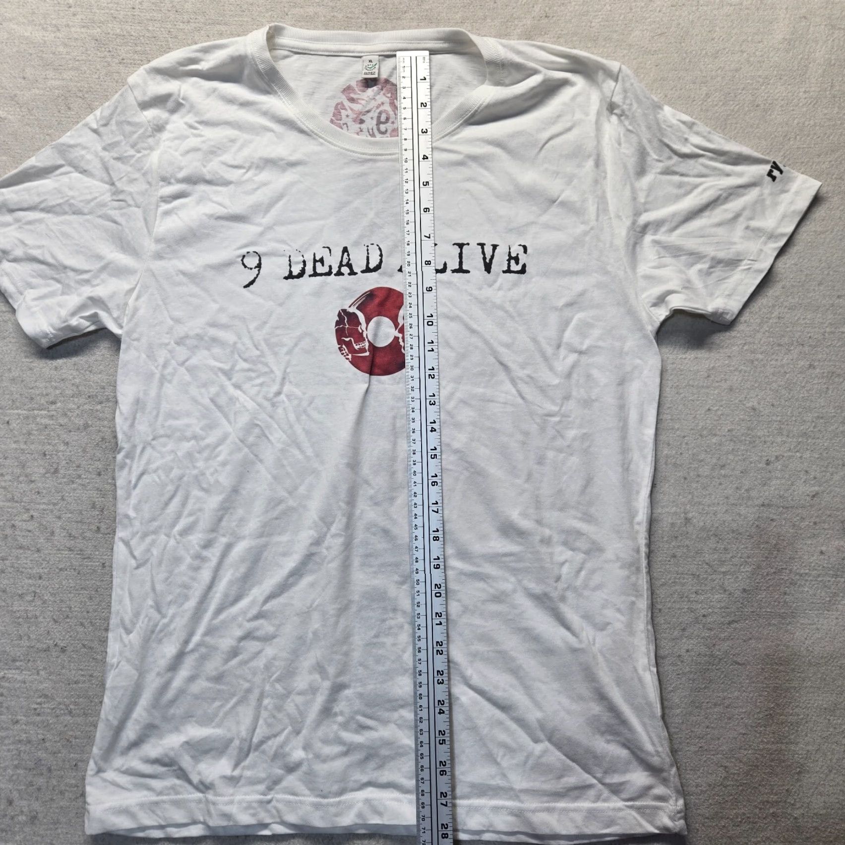 Vintage 9 Dead Alive Concert Tour US Band Tee T-Shirt White Adult Size XL Extra Large Shirt Size US XL / EU 56 / 4 - 6 Thumbnail