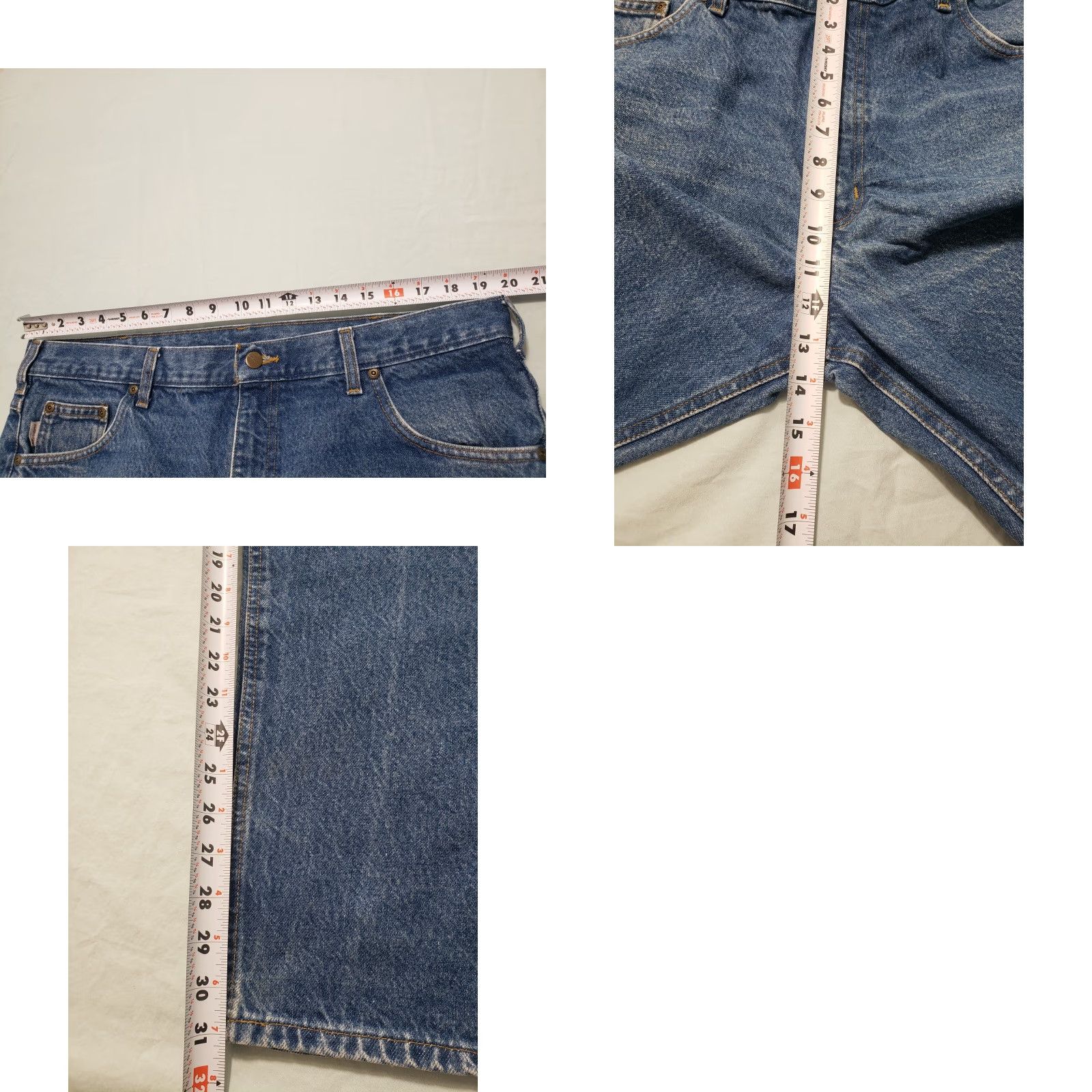 Carhartt VINTAGE Carhartt Jeans Relaxed Fit Men 40×32 Blue Denim 5-Pocket B17 DST Straight Regular Size 40 Mens Size US 40 / EU 56 - 8 Thumbnail