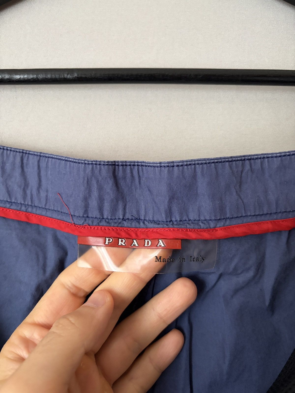 Prada Prada Vintage Blue Nylon Light Cargo Shorts Size US 30 / EU 46 - 13 Thumbnail