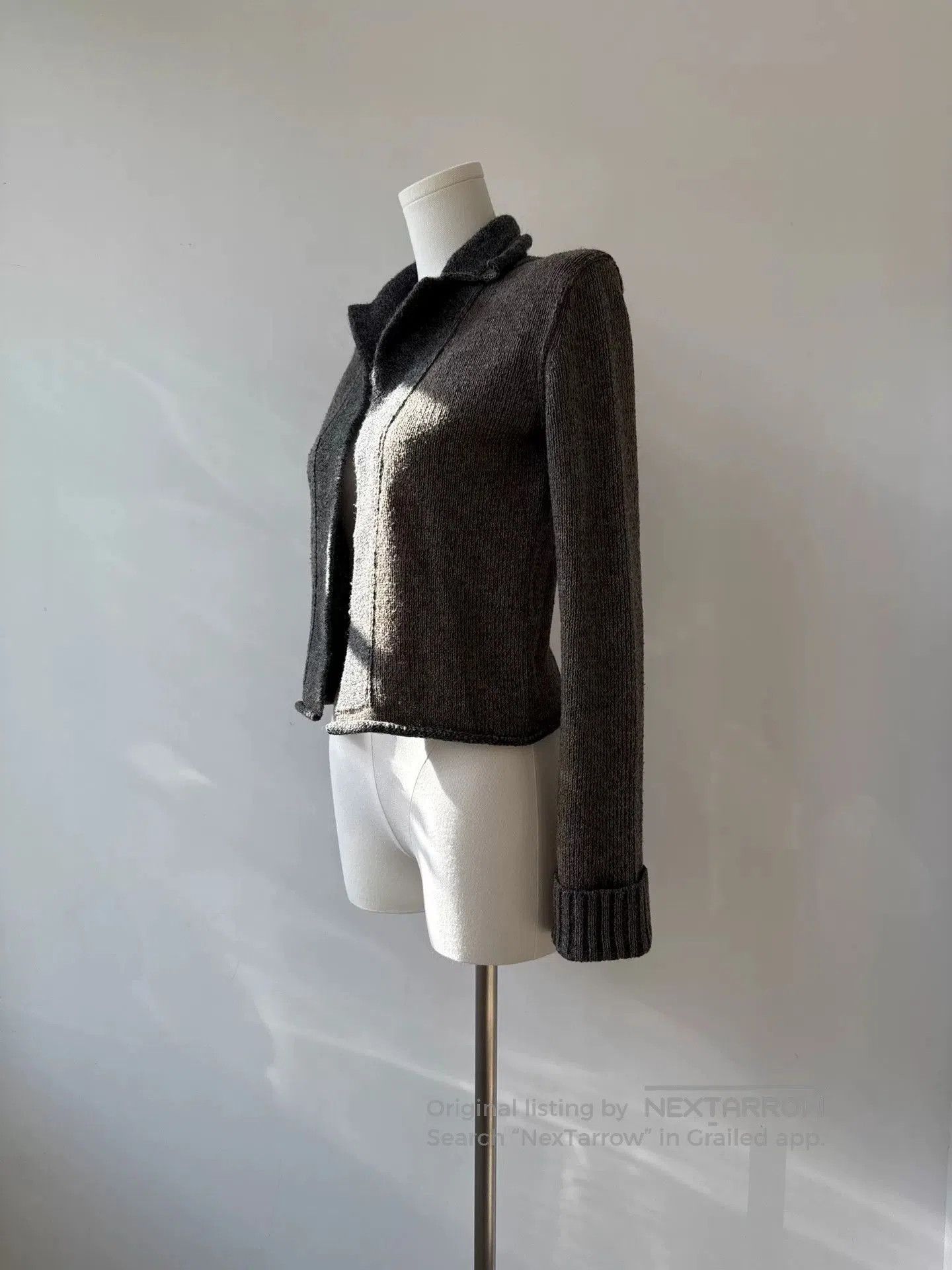 Y's Yohji Yamamoto Wool Short Cardigan. Size L / US 10 / IT 46 - 4 Thumbnail