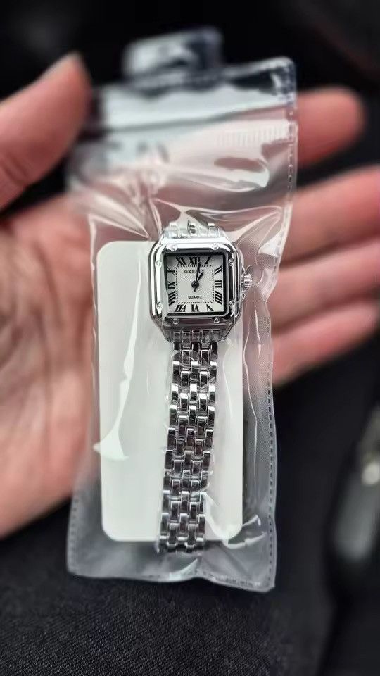 Japanese Brand Vintage 90s black dial luxury style quartz silver watch Size ONE SIZE - 3 Thumbnail