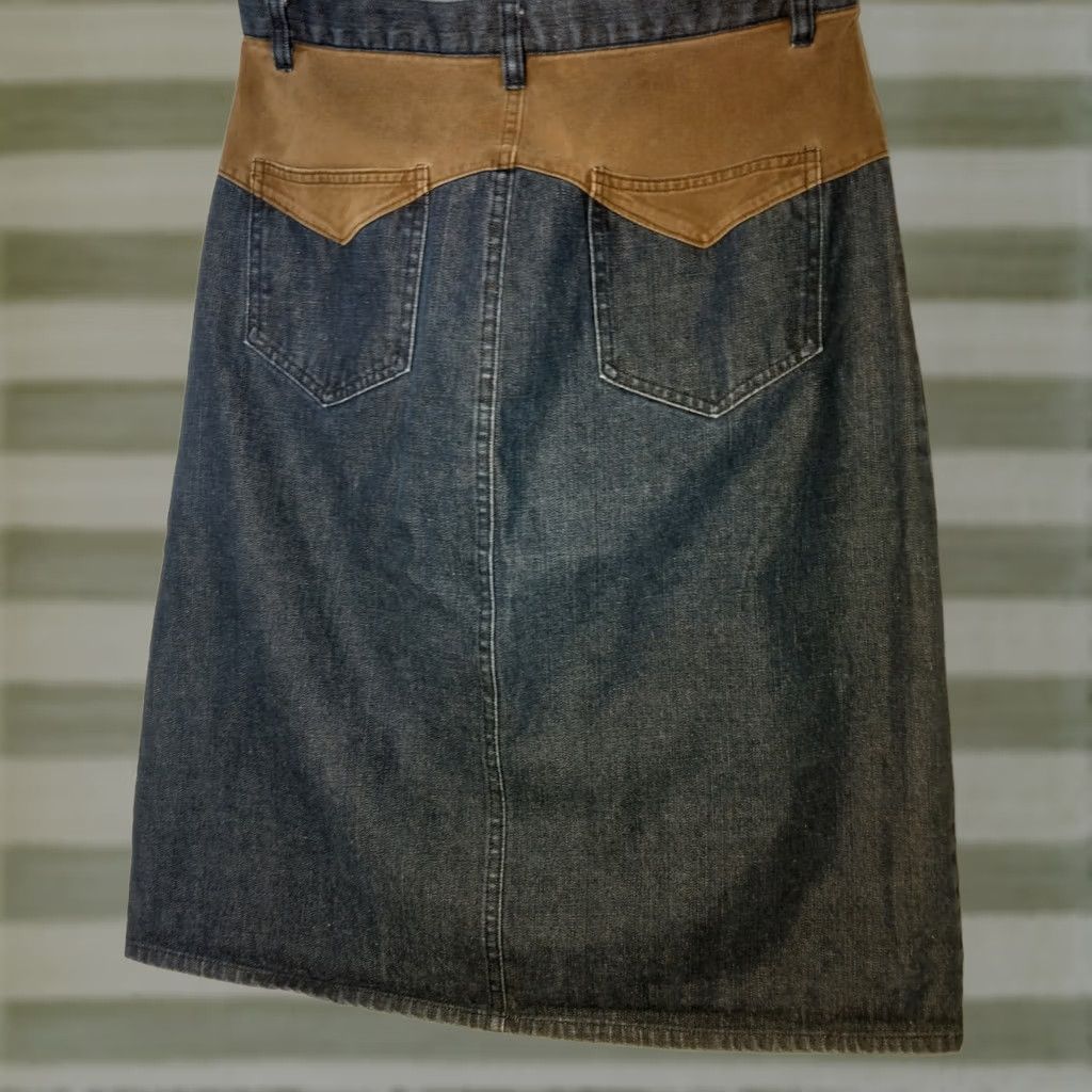 Gap VINTAGE Gap Denim Jean Skirt Midi Western Classic OCR? [Note: This is invalid; please provide proper original title to refine.] Size 34" / US 12 / IT 48 - 1 Thumbnail