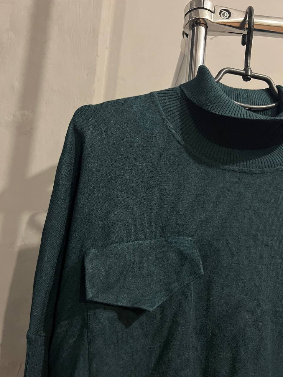 Annette Gortz ANNETTE GORTZ GREEN ASYMMETRICAL DRESS SWEATER JULPER SIZE S Size S / US 4 / IT 40 - 6 Thumbnail