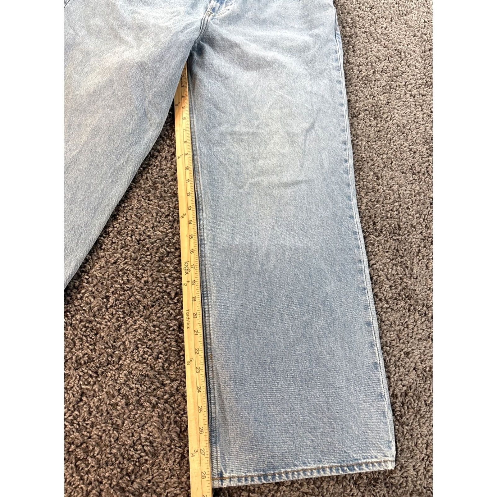 Abercrombie & Fitch VINTAGE Abercrombie & Fitch The Slouchy Mid Rise Jean Womens 36x28 Baggy Wide Blue 36 Inseam 28 90s Womens Jeans Wide-Leg Azul? Size 25" / US 0 / IT 36 - 2 Thumbnail