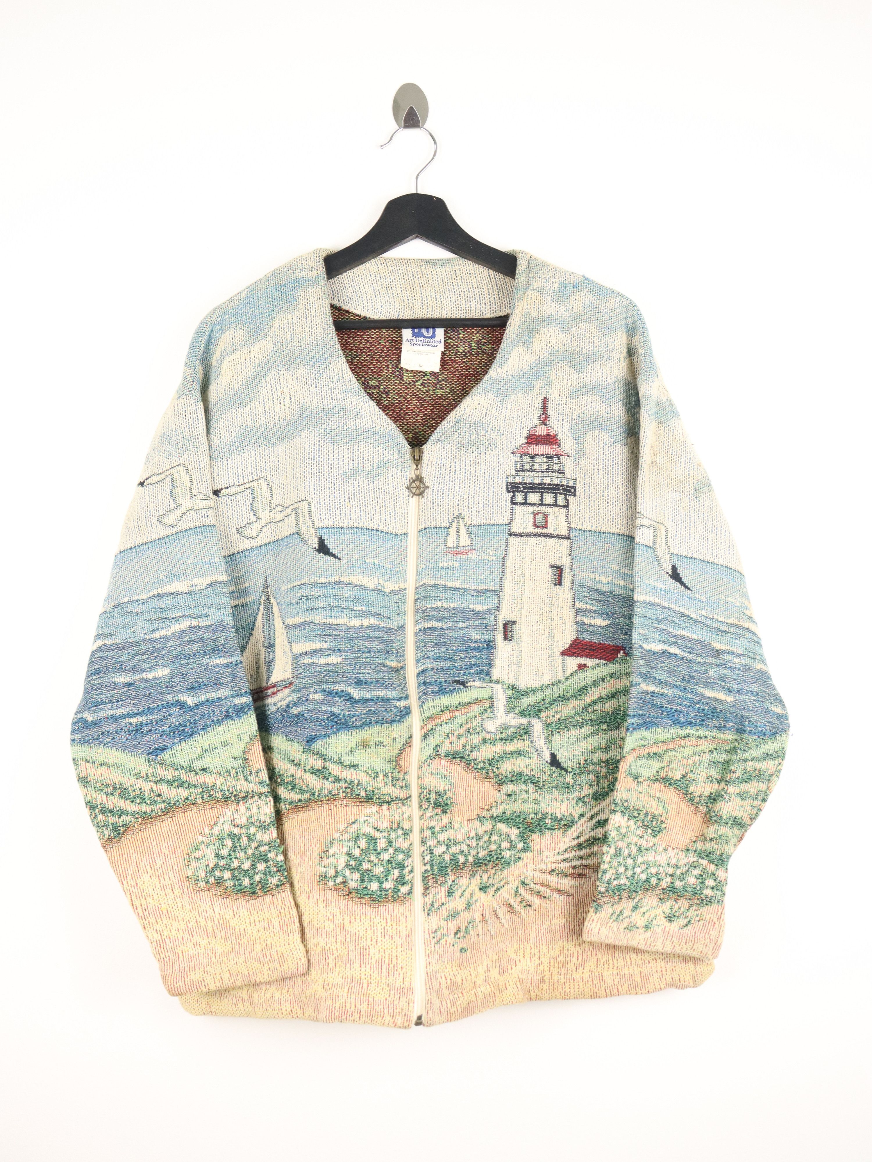 Vintage Vintage Art All Over Print Tapestry Jacket Size US L / EU 52-54 / 3 - 1 Thumbnail