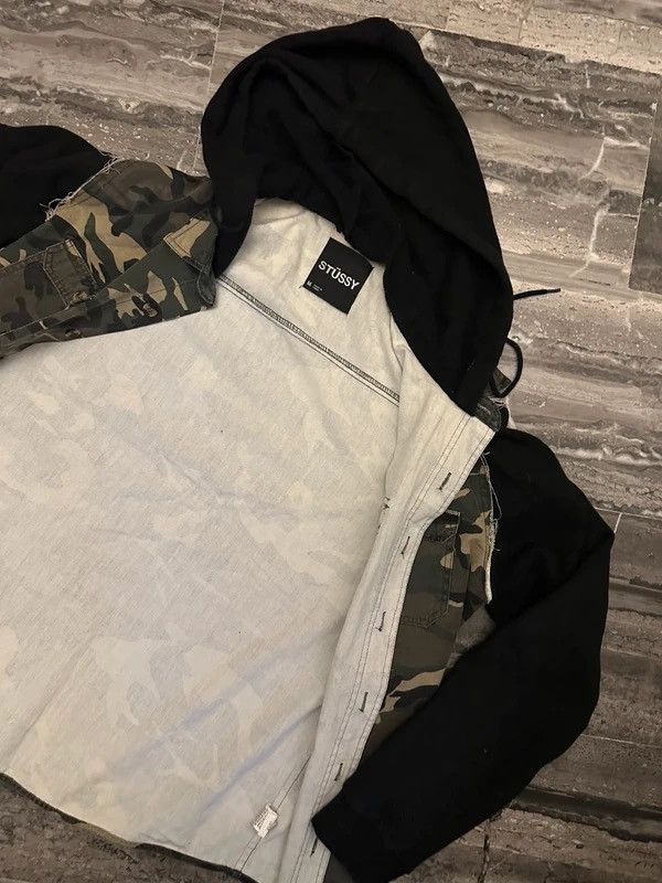 Stussy Rare Stüssy Camo Hooded Jacket Size US M / EU 48-50 / 2 - 3 Thumbnail