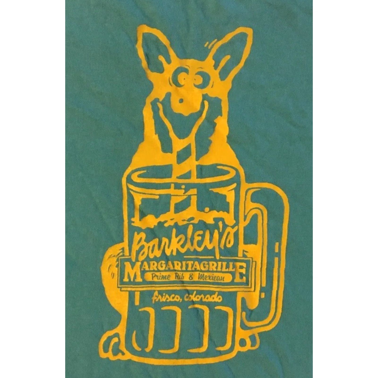 Vintage VINTAGE Barkleys Bar Faded Drunk Dog Shirt L Green 90s 80s Funny Motorcycle Harley Punk Rock USA University College School Trucker Biker Rockabilly Size US L / EU 52-54 / 3 - 3 Thumbnail