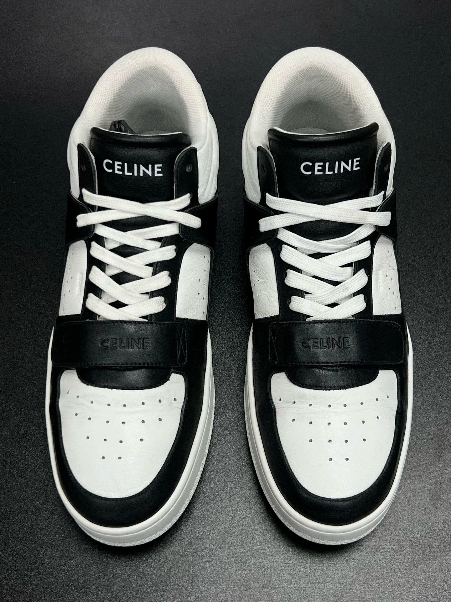 Celine celine mid-top sneakers black and white Size US 10 / EU 43 - 3 Thumbnail