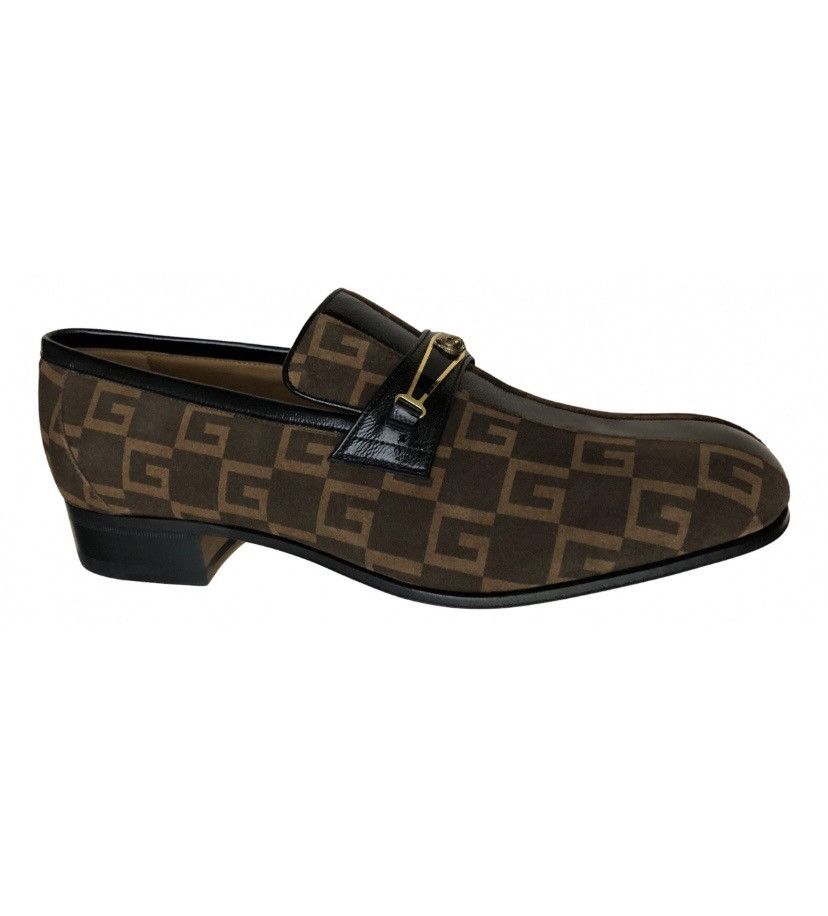 Gucci GUCCI 🇮🇹 Suede G Cube Tigerhead Bangle Ornament Loafer 9 NIB Size US 9 / EU 42 - 10 Thumbnail
