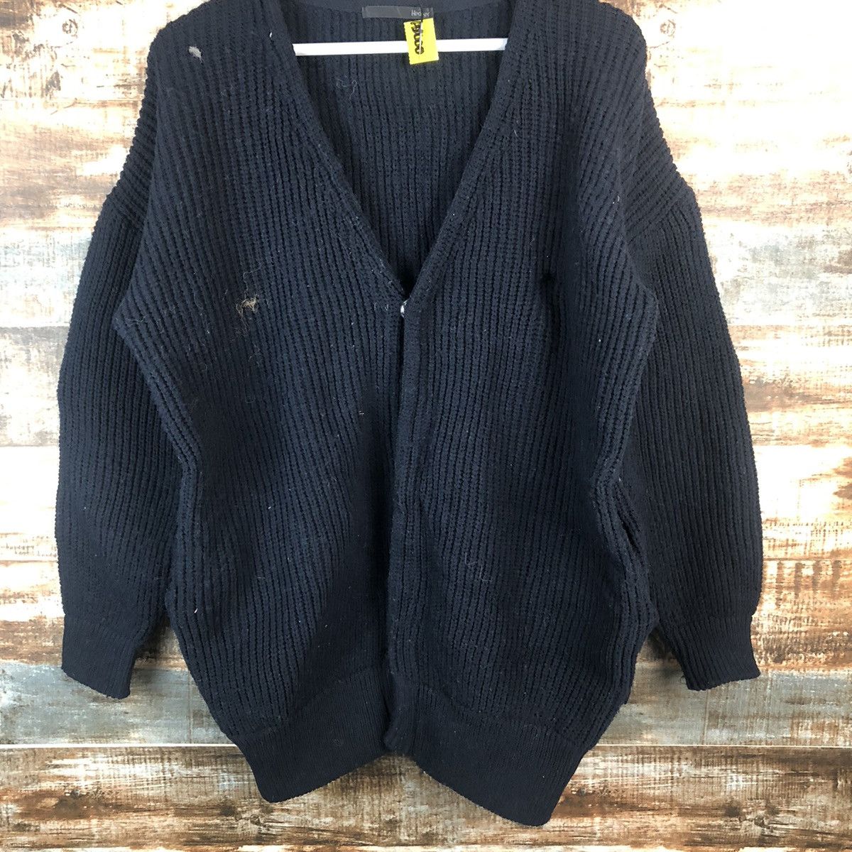 Homespun Knitwear × Japanese Brand Heather Black Cardigan Knitwear #A2000 Size US XL / EU 56 / 4 - 3 Thumbnail