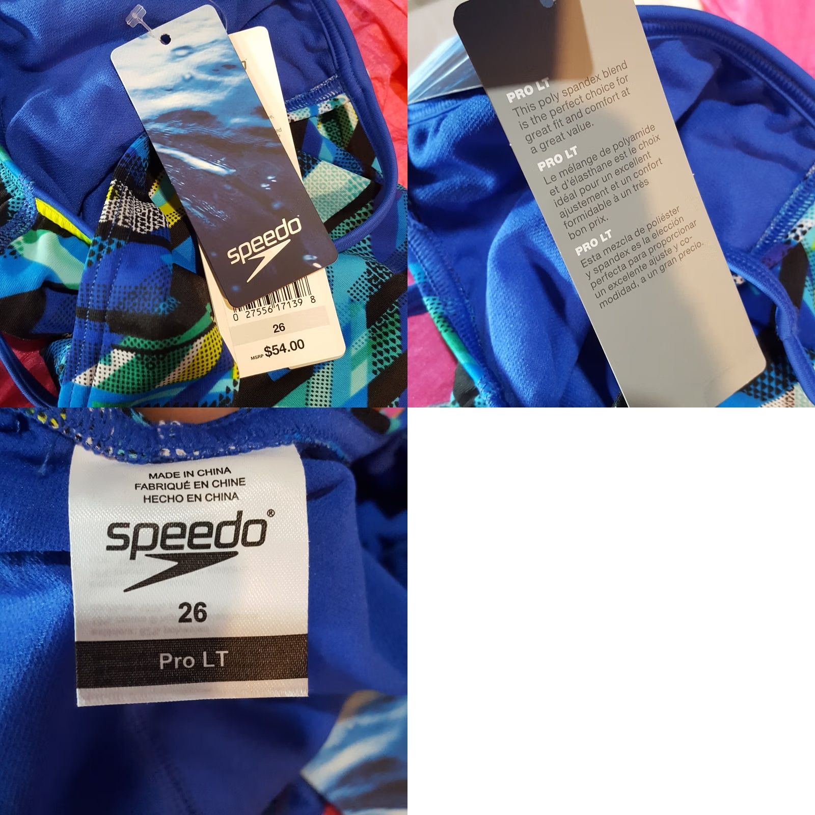 Speedo Speedo Striped Women's Halter One Piece Bikini Swimwear Size 26 Blue Navy Beach Sports Vintage Size 4XL / US 24-26 - 9 Thumbnail
