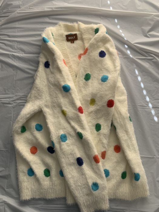 Golf Wang *VERY RARE*** Golf Wang Polka Dot Mohair Cardigan | Grailed