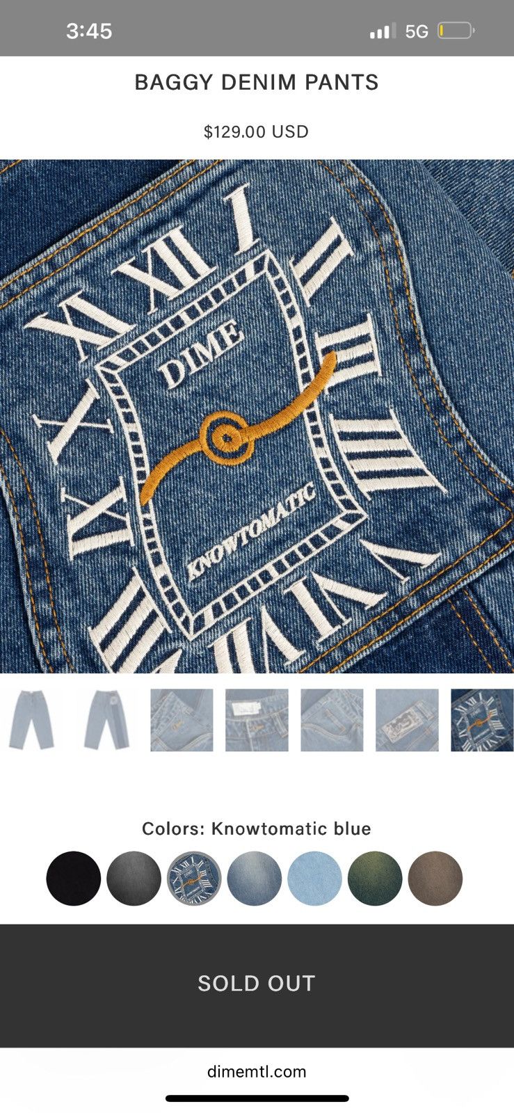 Dime Dime MTL Knowtomatic Denim Jeans Size US 30 / EU 46 - 3 Thumbnail