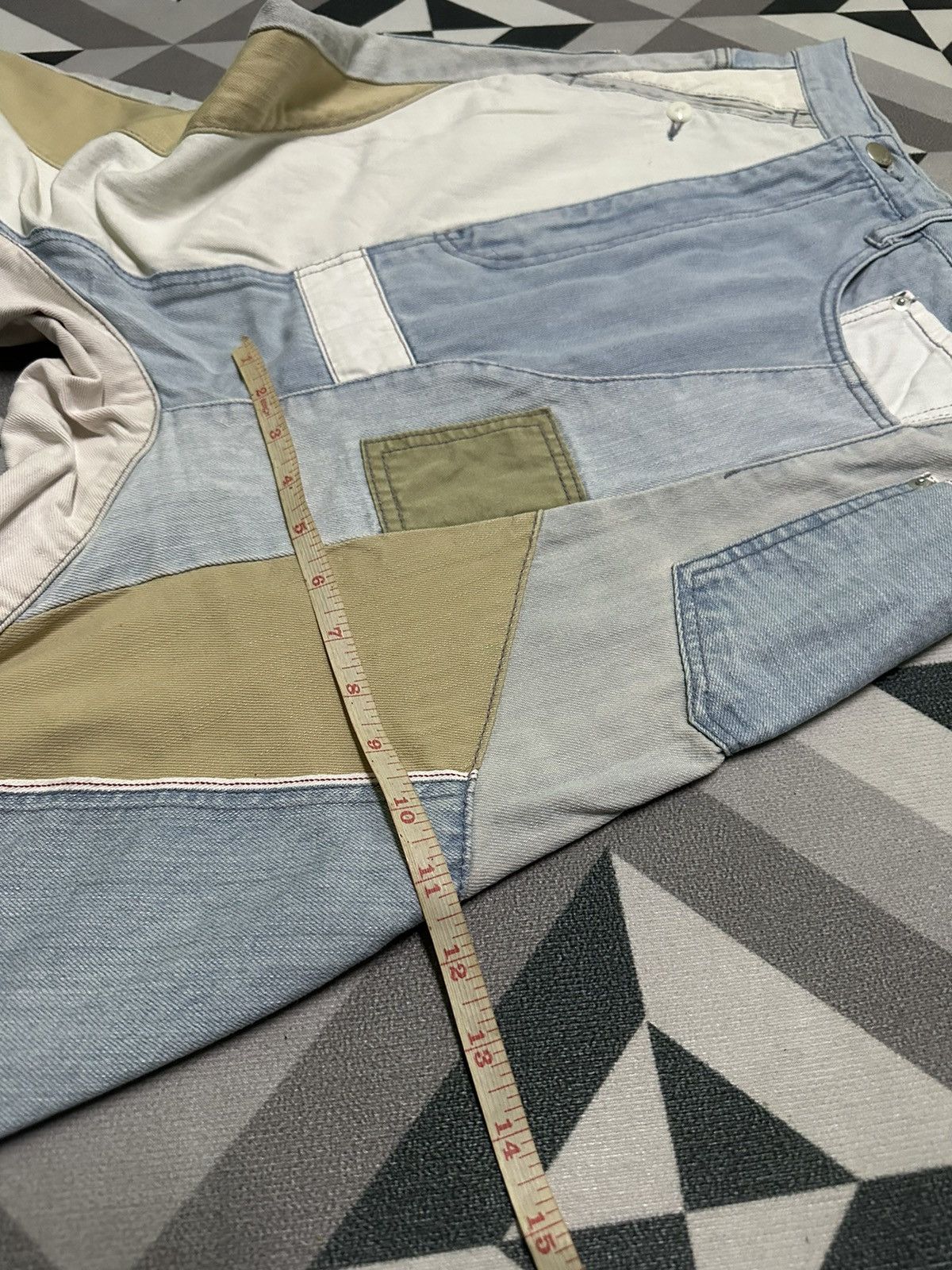 Ne-Net Ne-net Issey Miyake patchwork denim harem pants Size US 28 / EU 44 - 19 Thumbnail
