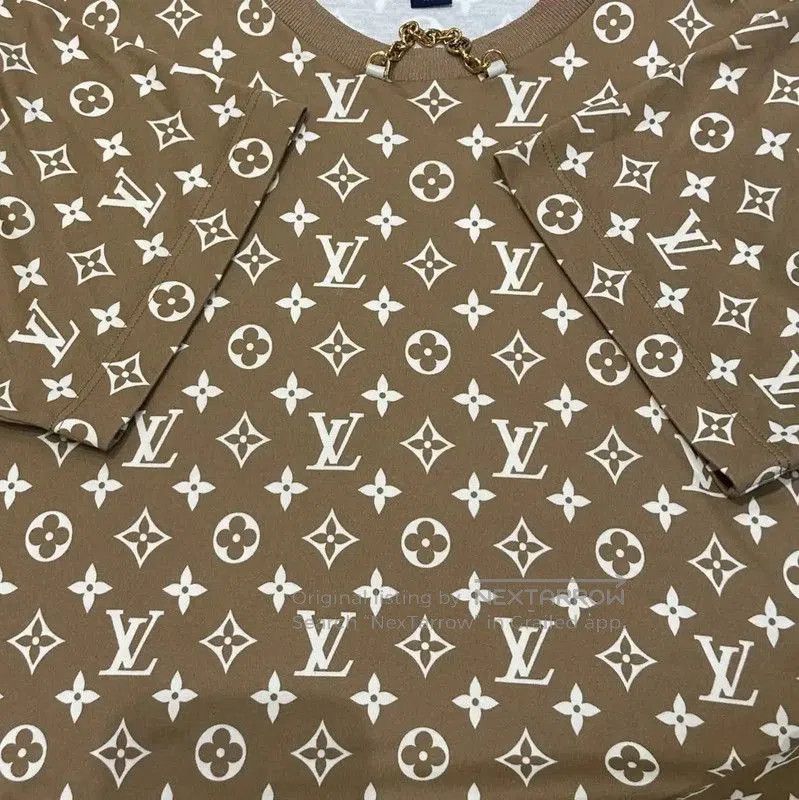 Other Louis Vuitton Brown Logo Short Sleeve T. Size XS / US 0-2 / IT 36-38 - 4 Thumbnail