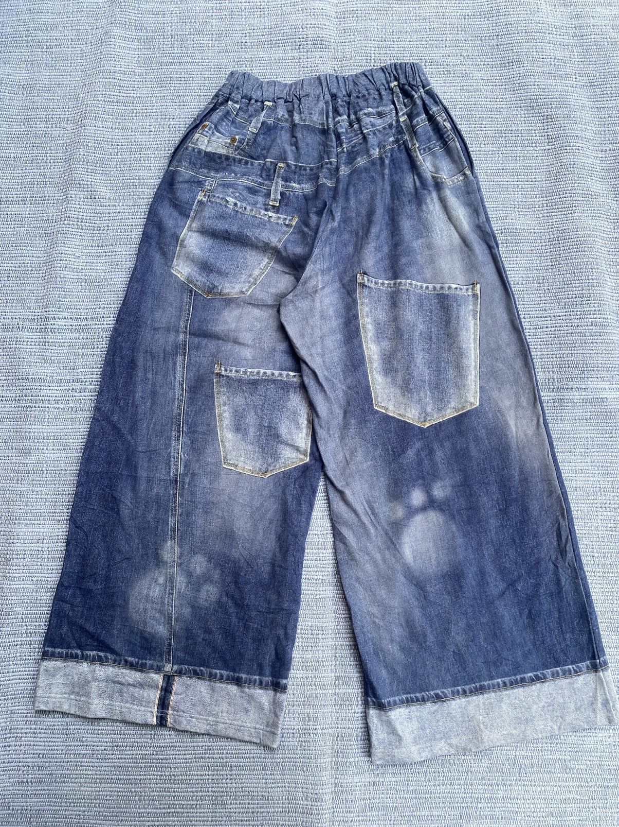 Issey Miyake tsumori chisato room wide pants denim printed Size 25" / US 0 / IT 36 - 7 Thumbnail