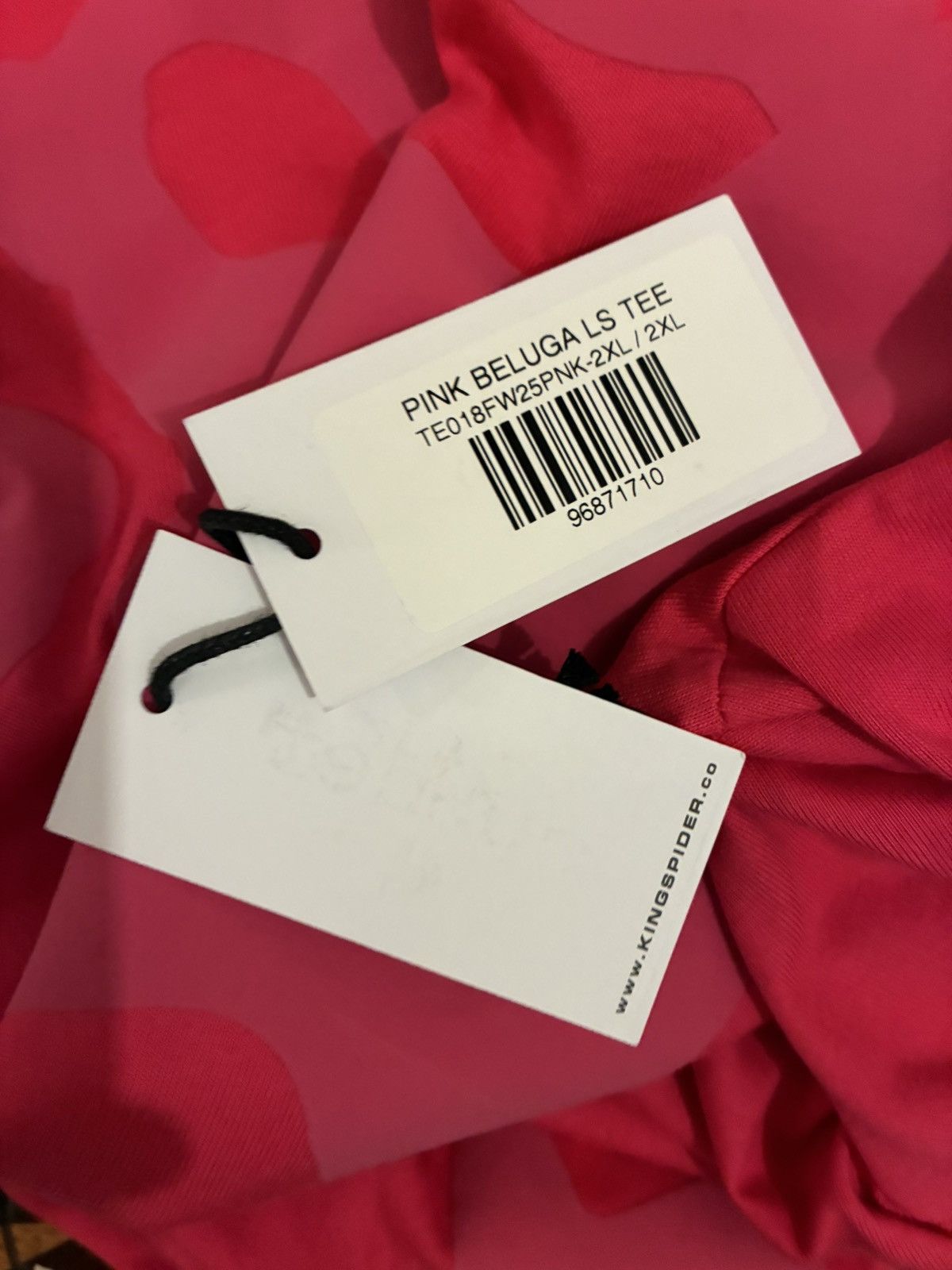 Sp5der Sp5der Beluga Longsleeve, Pink Size US XXL / EU 58 / 5 - 4 Thumbnail
