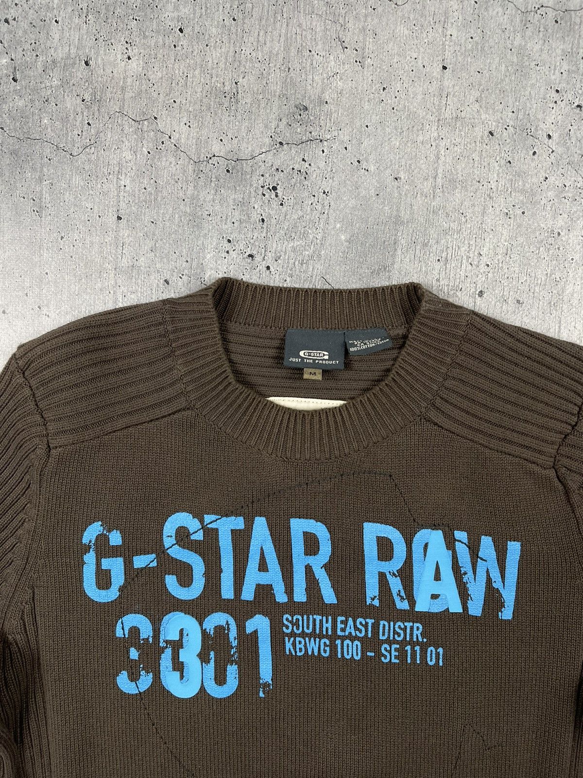 G-Star × Vintage Avant Garde G Star Raw Vintage Knitted Sweater Size M Size US M / EU 48-50 / 2 - 2 Thumbnail