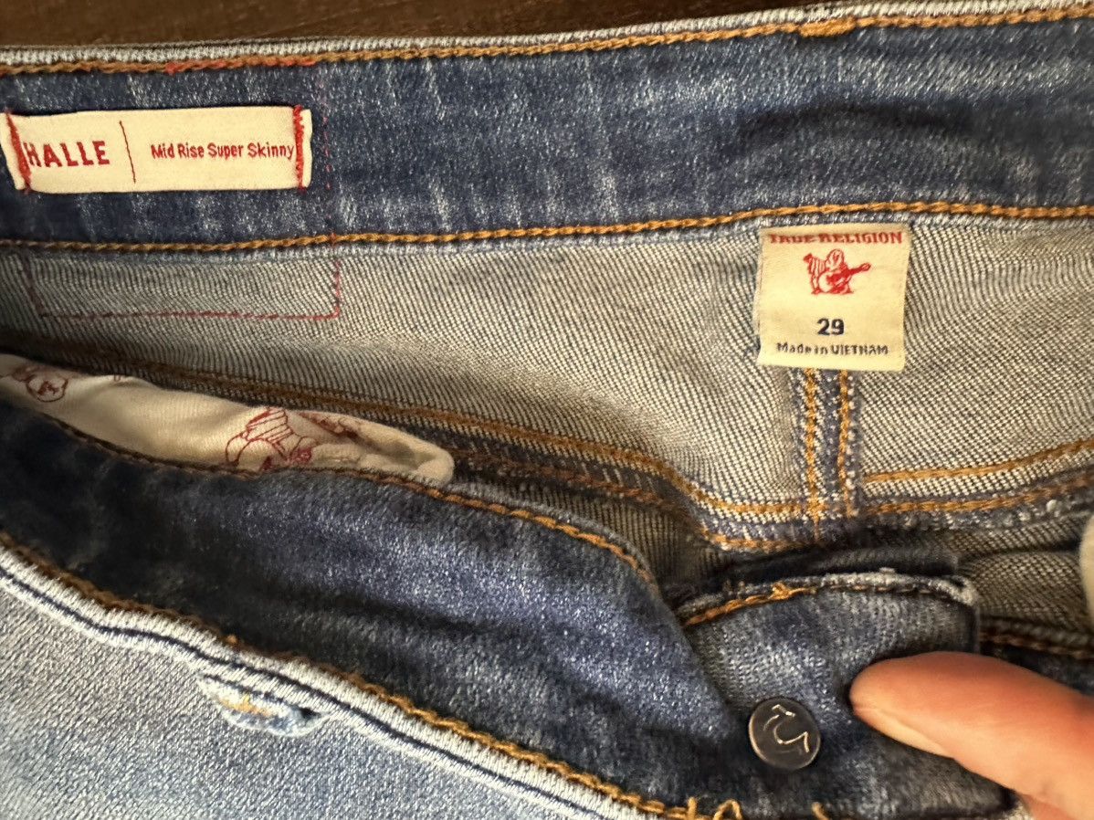 True Religion True Religion Women's Halle Skinny Fit Stretch Jeans-29x26.5 Size 29" - 8 Thumbnail