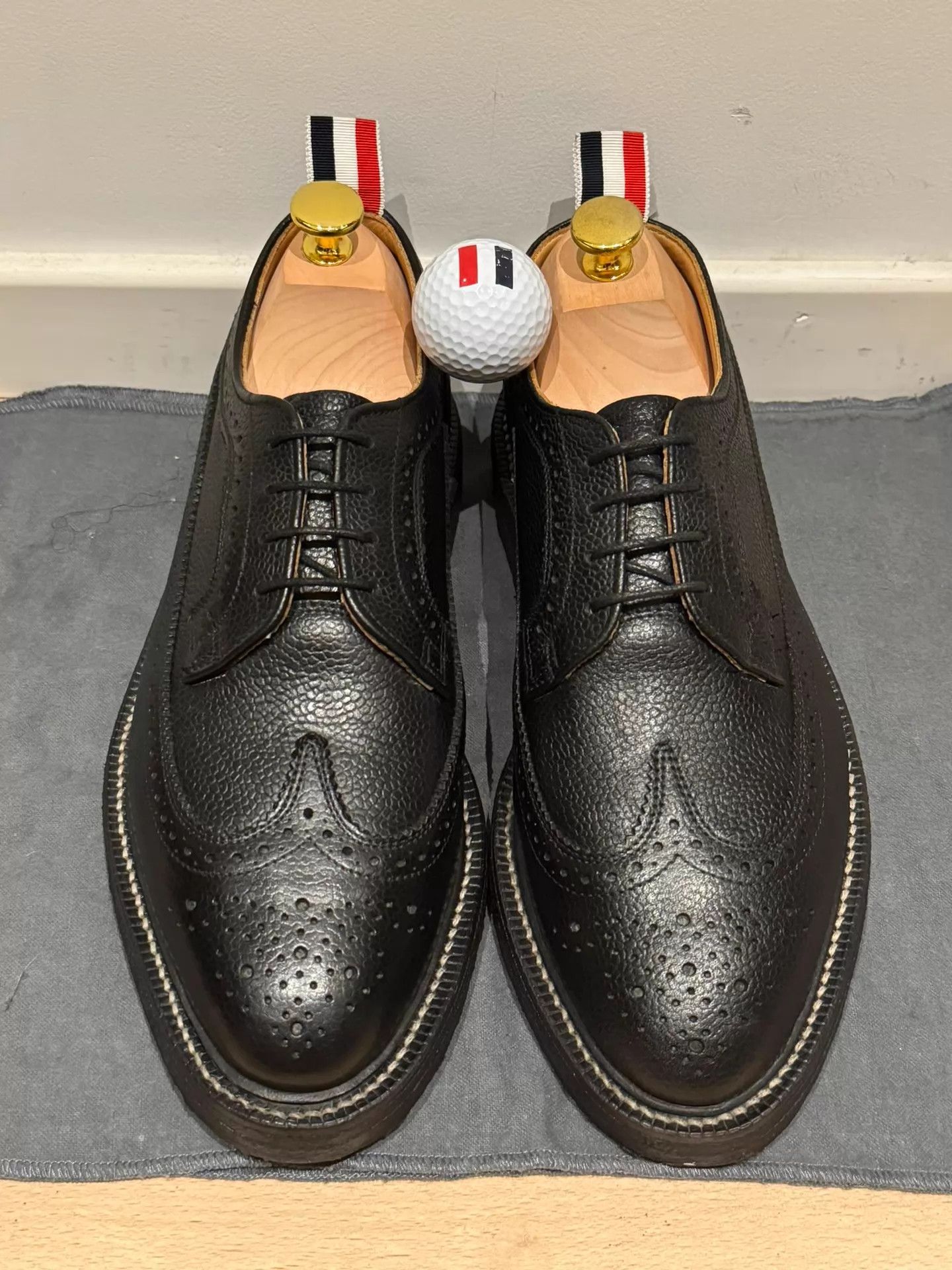 Thom Browne Thom Browne Classic Black Brogue Rubber Sole US 7.5 Size US 7.5 / EU 40-41 - 1 Thumbnail